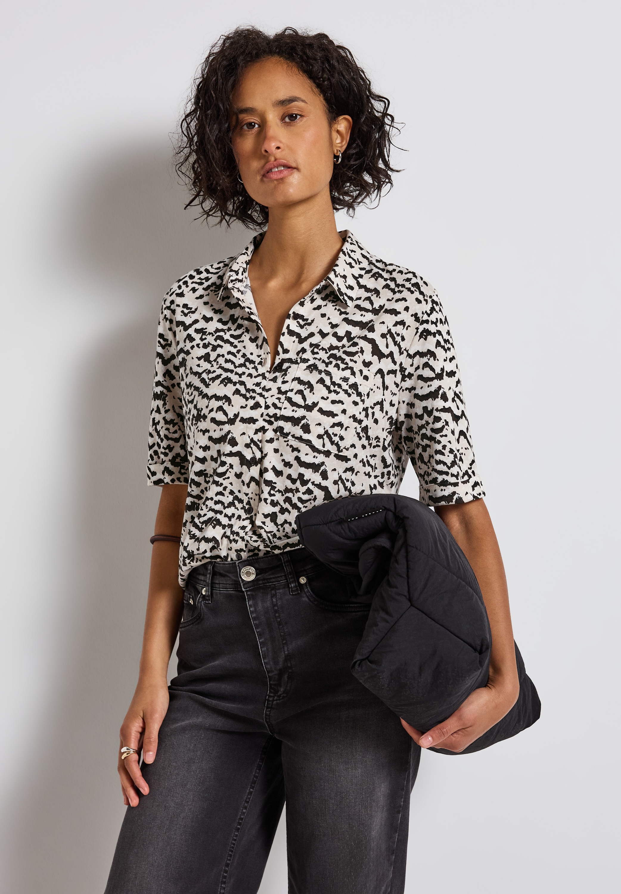 STREET ONE Blusenshirt, mit All-Over Print günstig online kaufen