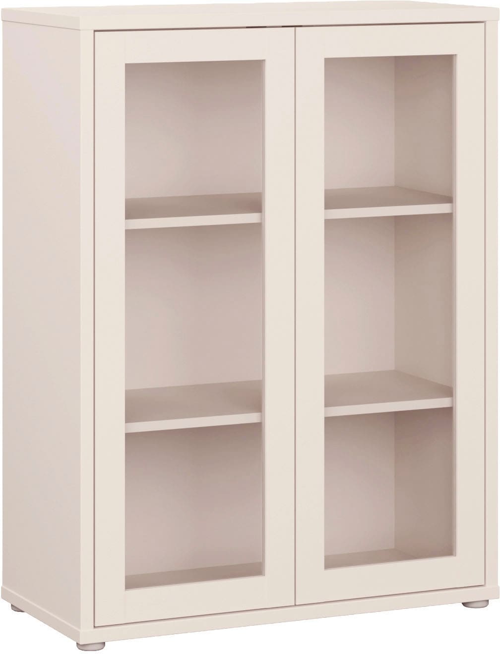 FORTE Kommode "Alice Springs Vitrine, erhältlich in 2 Größen Push to Open" Glatüre, Grifflos, 2 Ausführungen