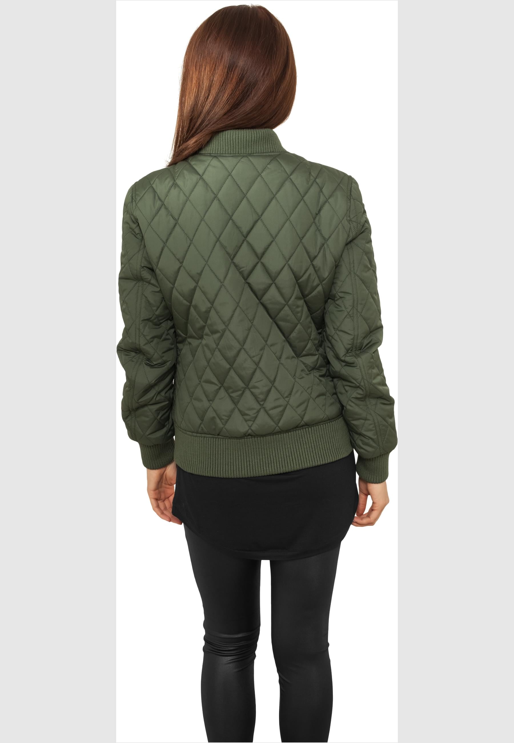 URBAN CLASSICS Allwetterjacke »Urban Classics Damen Ladies Diamond Quilt Nylon Jacket«, (1 St.), ohne Kapuze