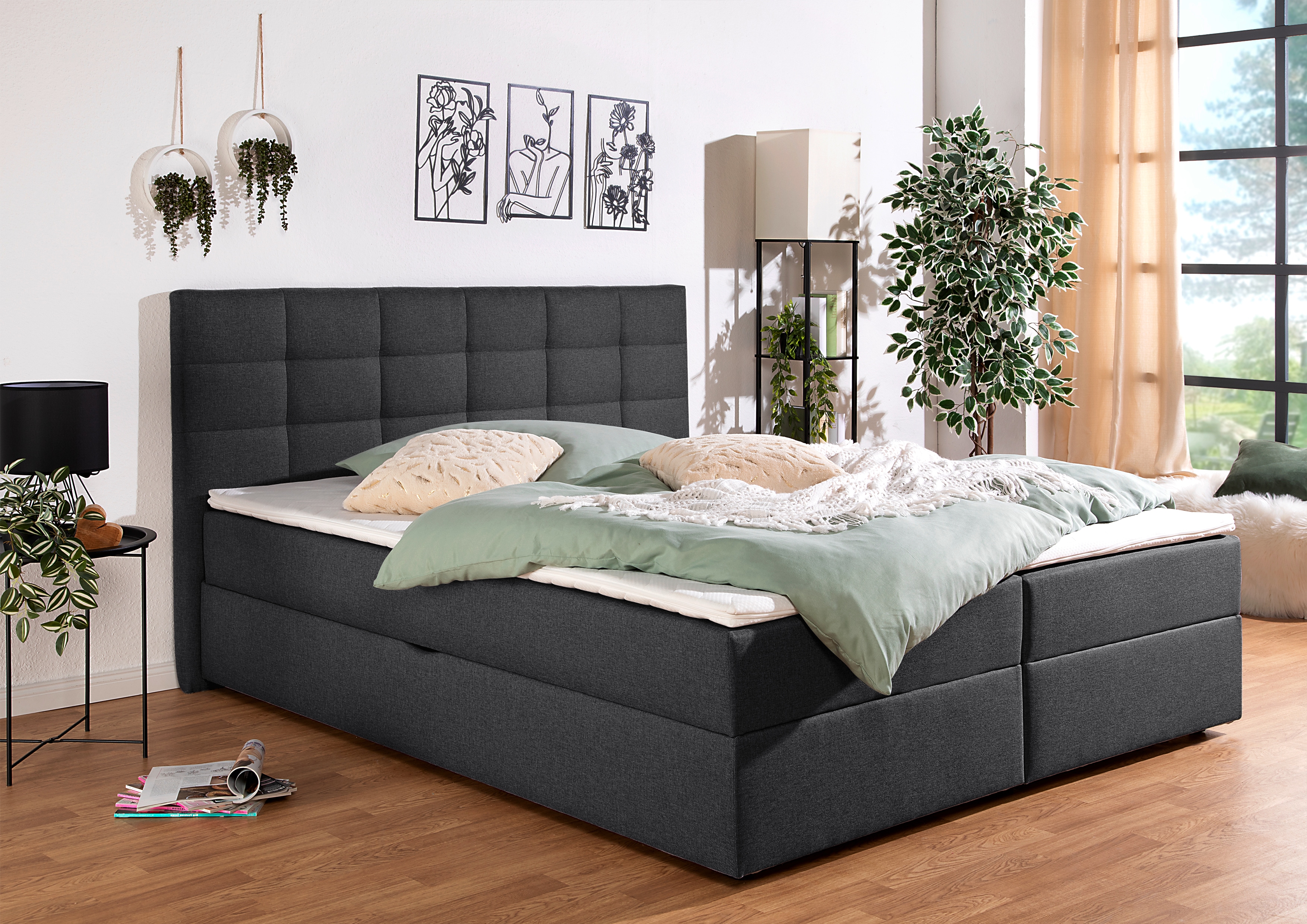 Home affaire Boxbett "Carde" wahlweise mit Bettkasten, in H2, H3 & H4 erhältlich