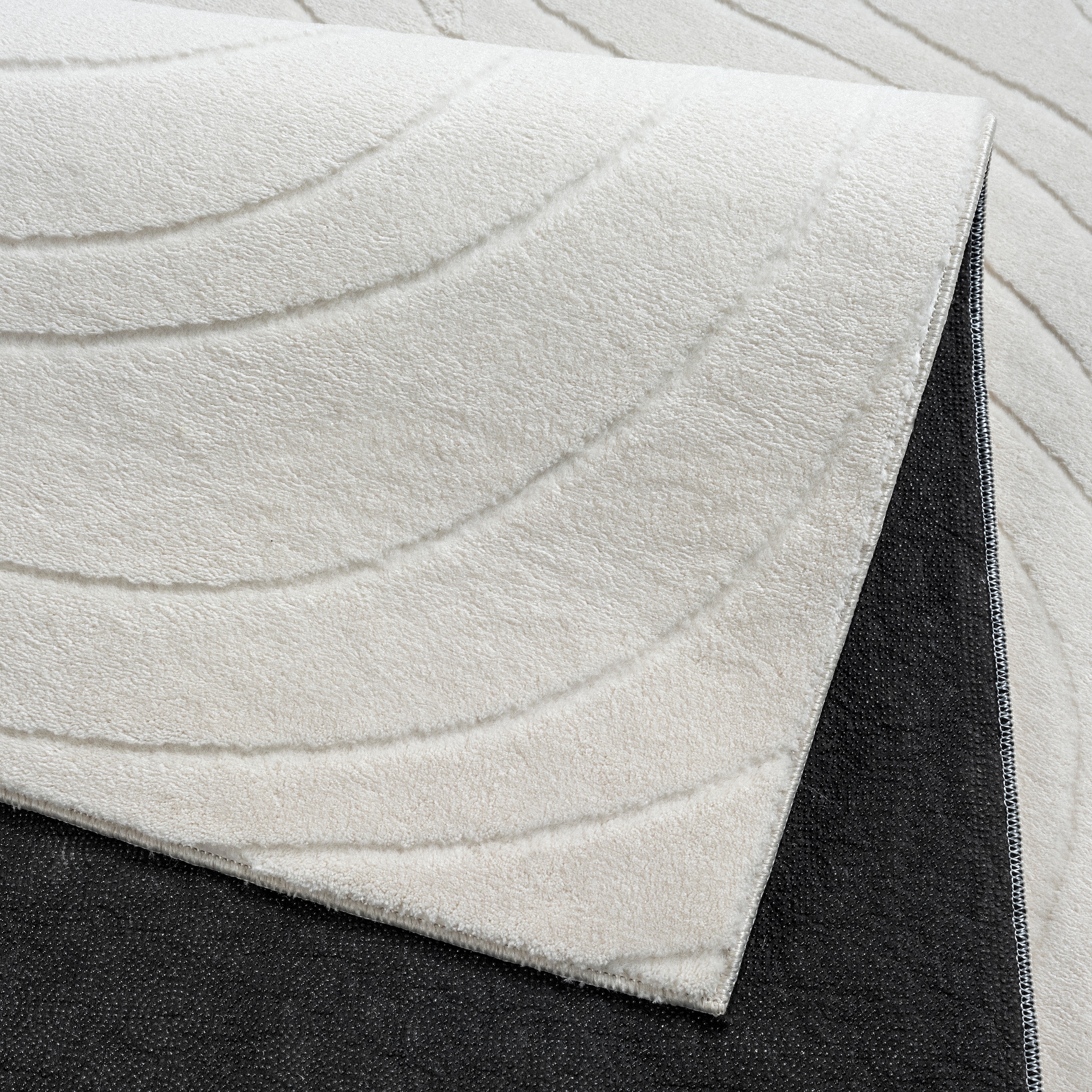 OTTO home Teppich »Novva« rechteckig 8 mm Höhe mit Anti-Rutsch-Rücken und 3D-Optik