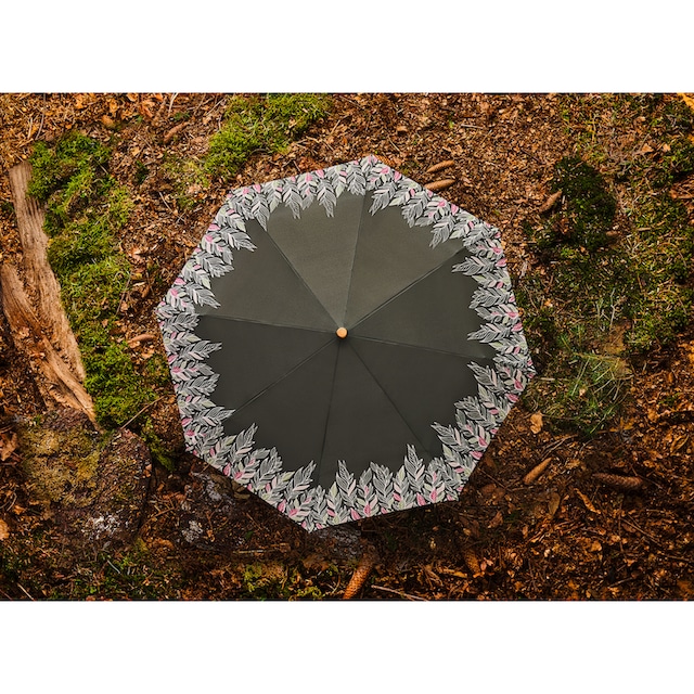 doppler® Stockregenschirm »nature Long, intention olive«, aus recyceltem  Material mit Schirmgriff aus Holz online kaufen | BAUR