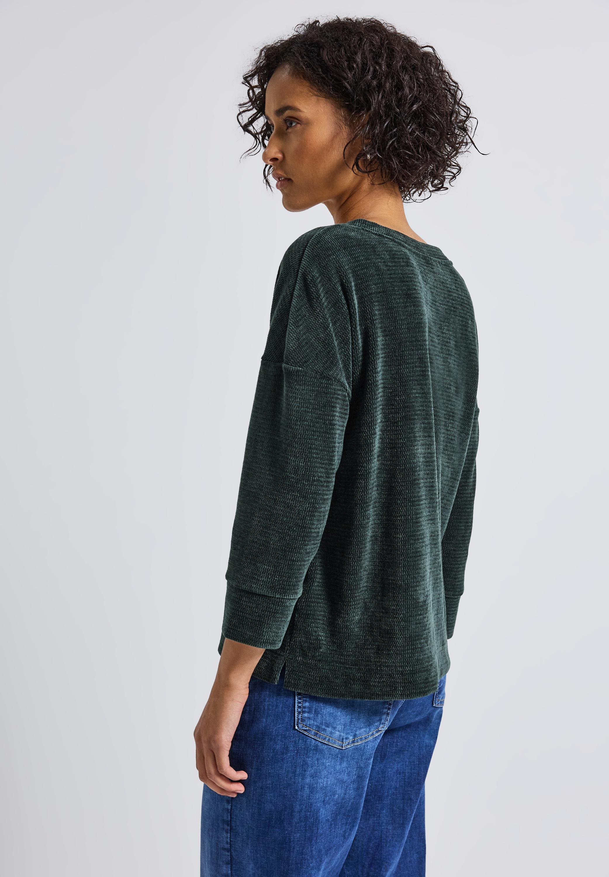STREET ONE 3/4-Arm-Shirt, mit V-Ausschnitt günstig online kaufen