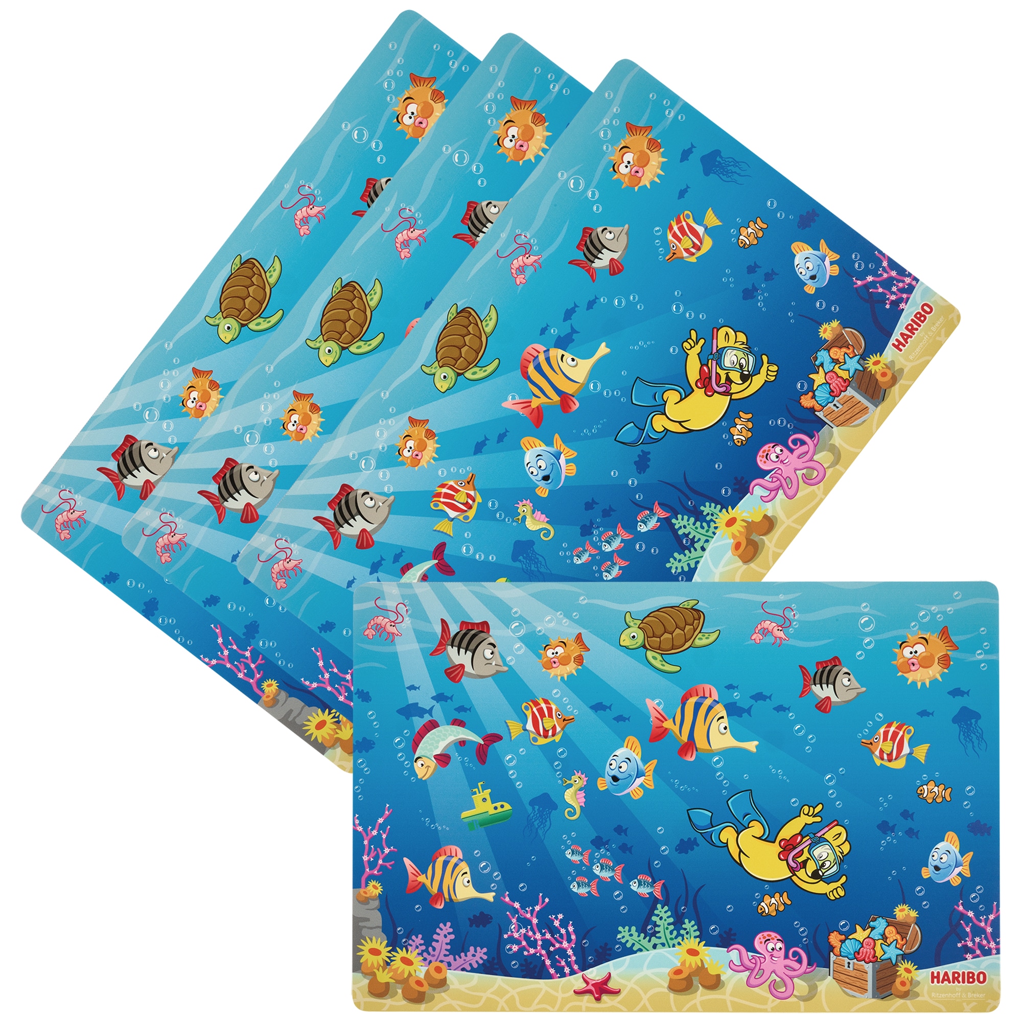 Ritzenhoff & Breker Platzset "HARIBO Seaworld, 4-teilig, 45 x 30 cm" rutsch günstig online kaufen