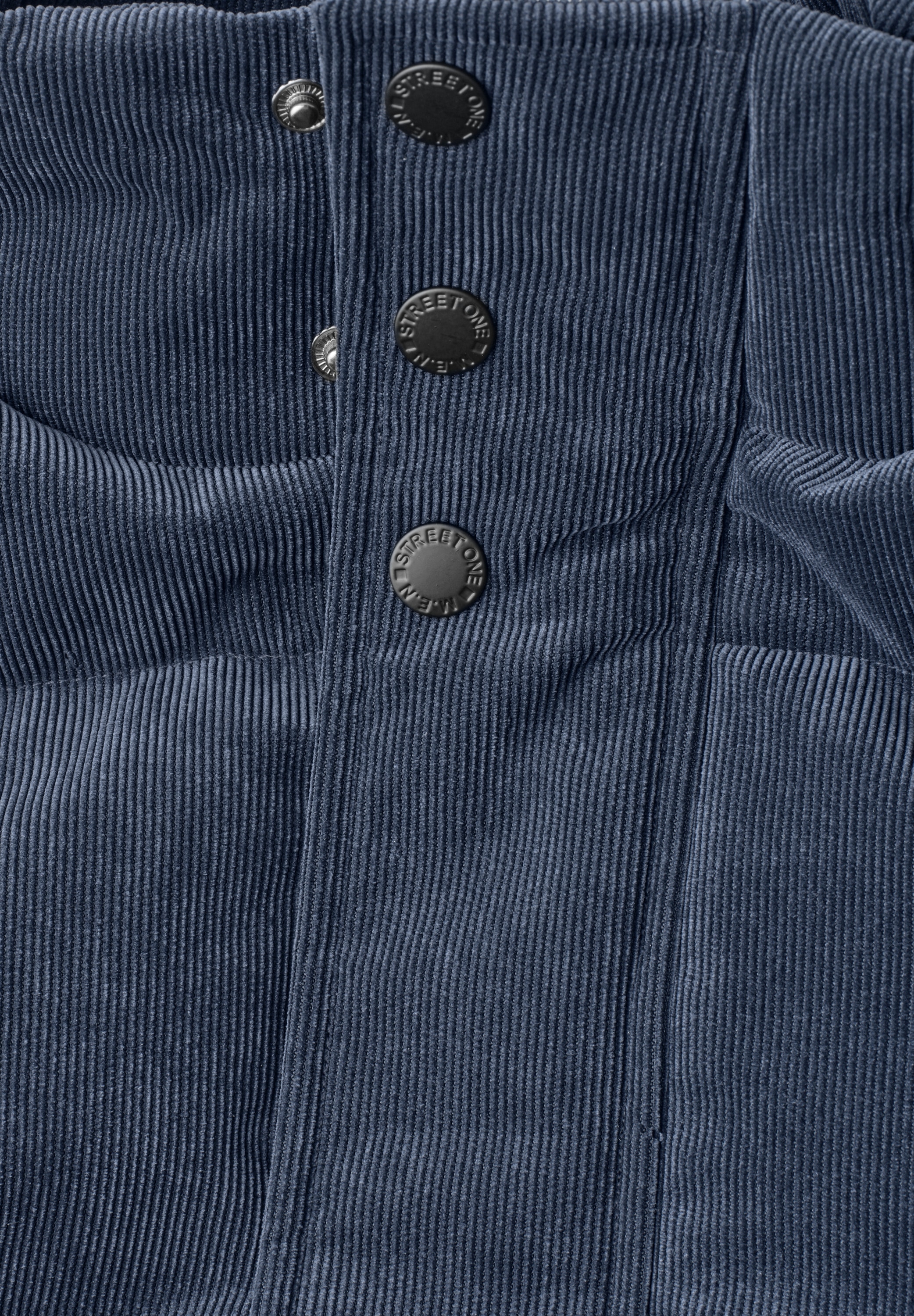 STREET ONE MEN Winterjacke ohne Kapuze mit durchgehender Knopfleiste vorn