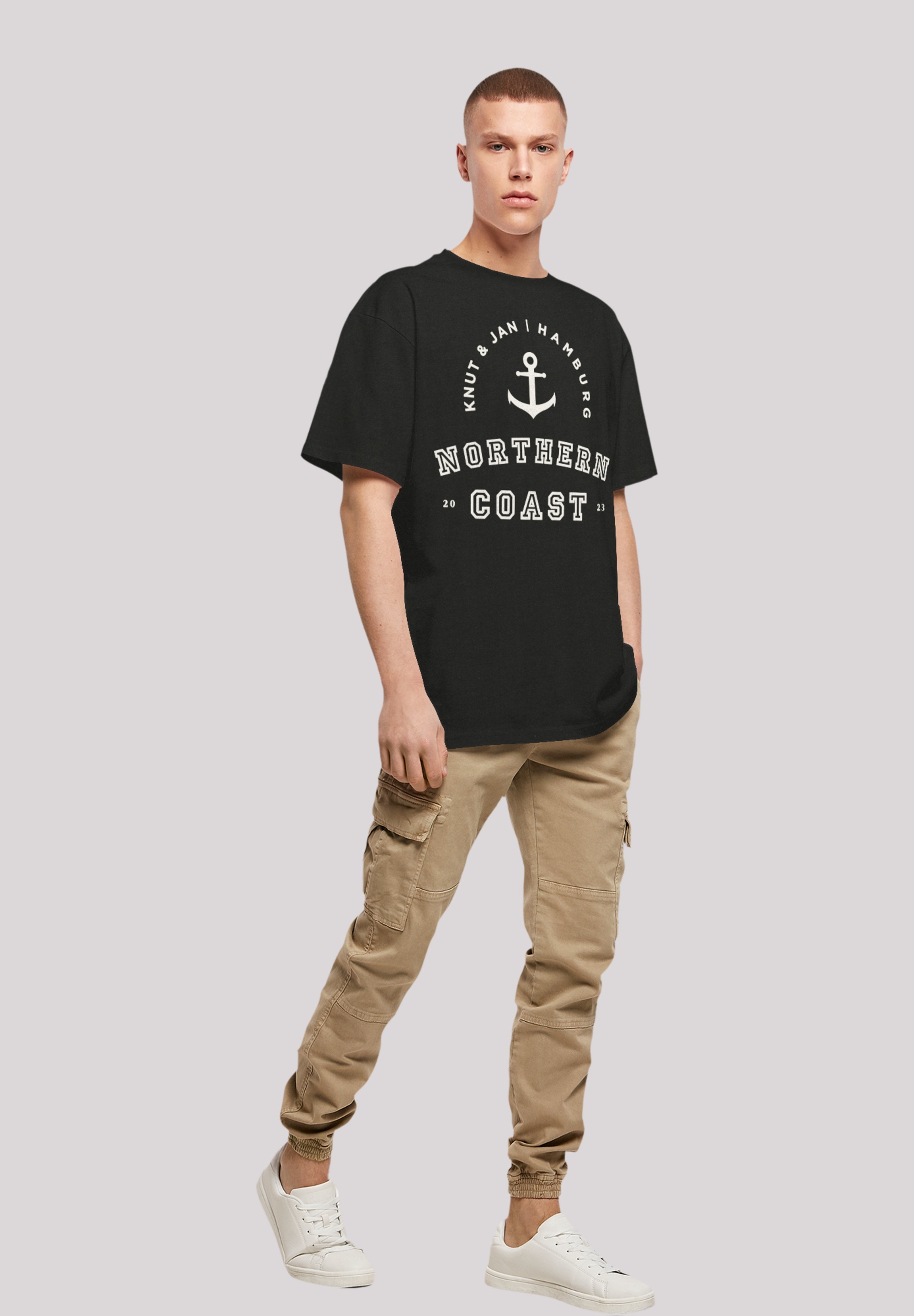 F4NT4STIC T-Shirt »Northern Coast Nordsee Knut & Jan Hamburg«, Print