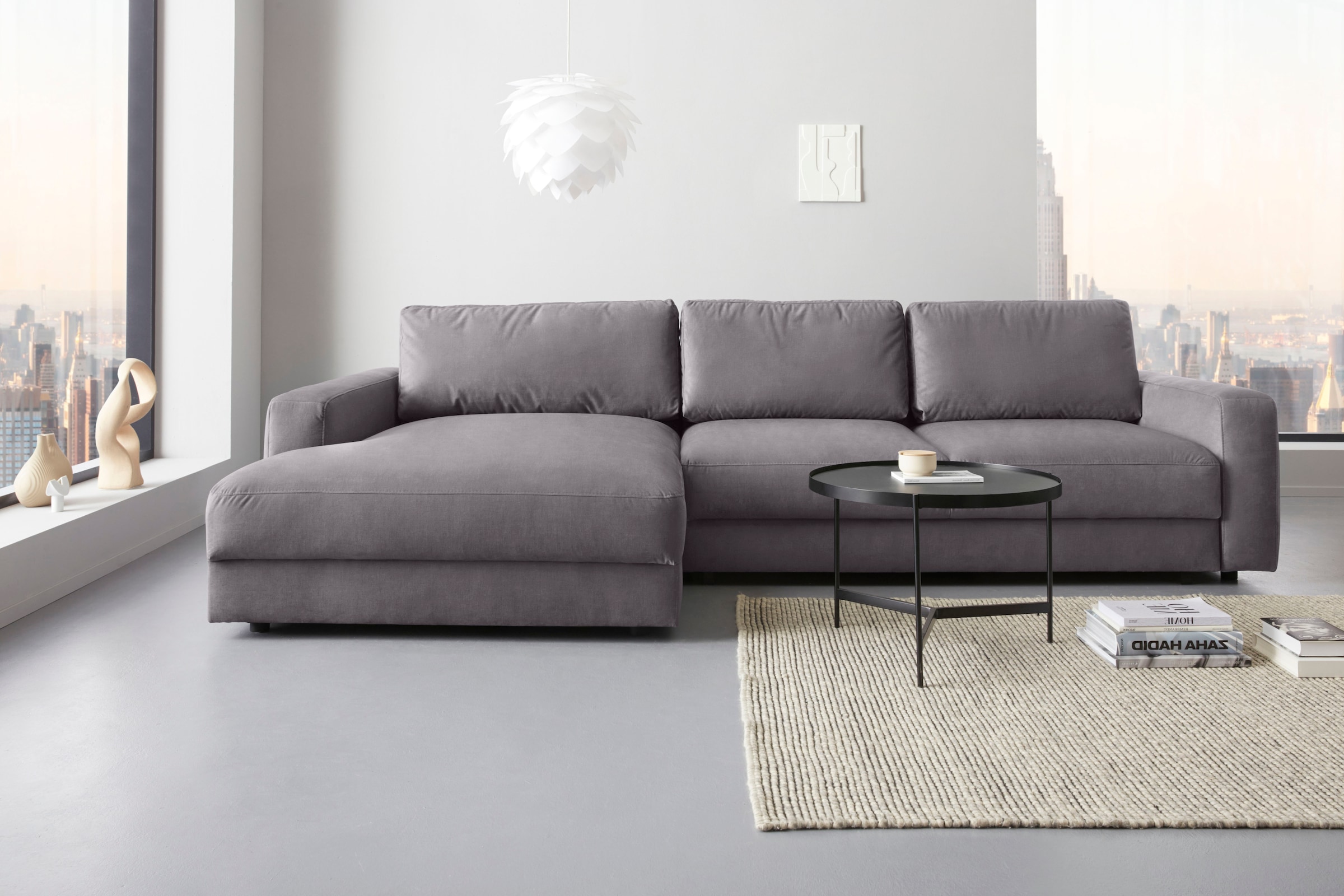 Home affaire Ecksofa "Bloomfield, elegant, viel Platz, Mega Couch, Breite 3 günstig online kaufen