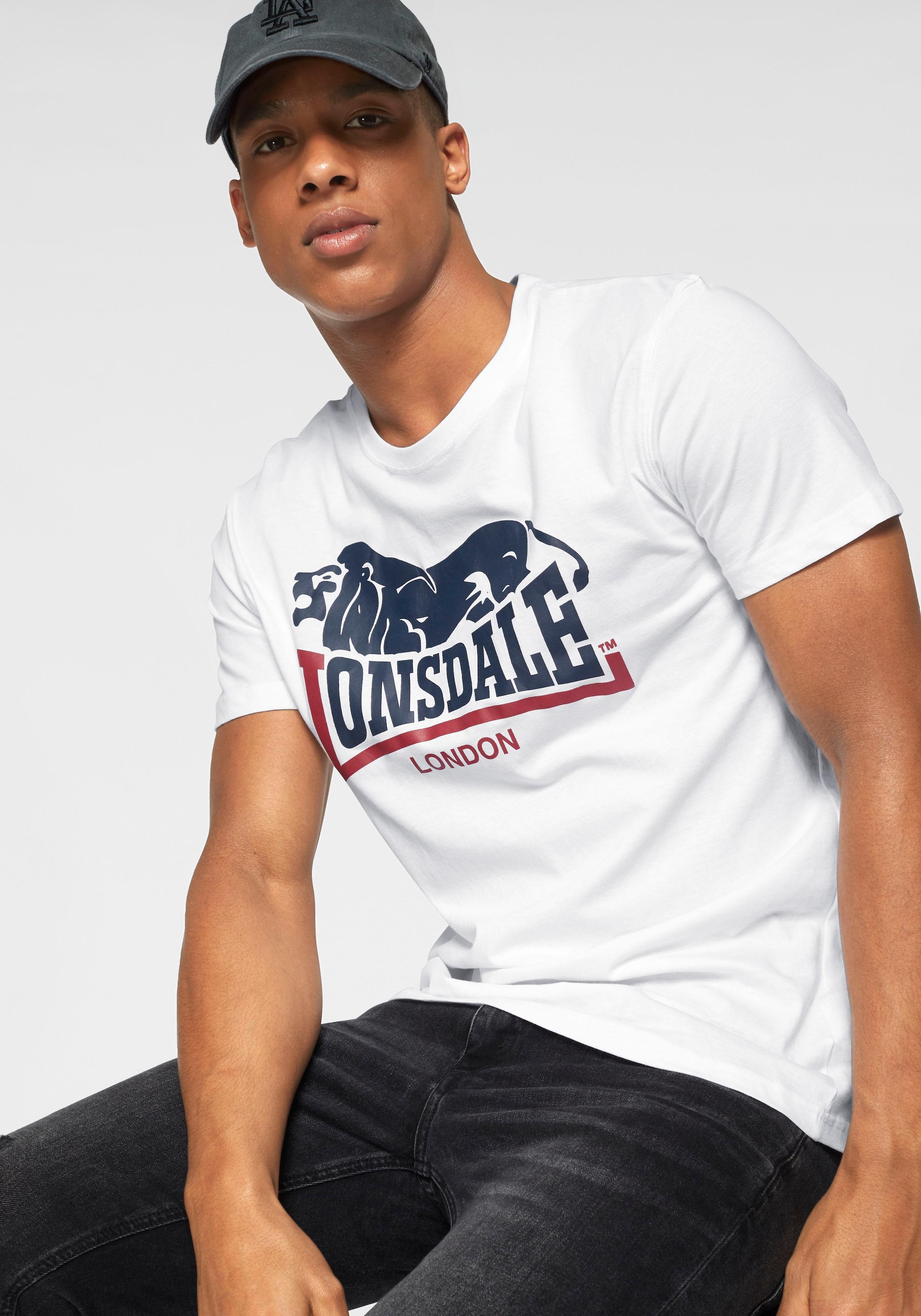 Lonsdale T-Shirt »LOSCOE«, (Packung, 2 tlg., 2er-Pack)