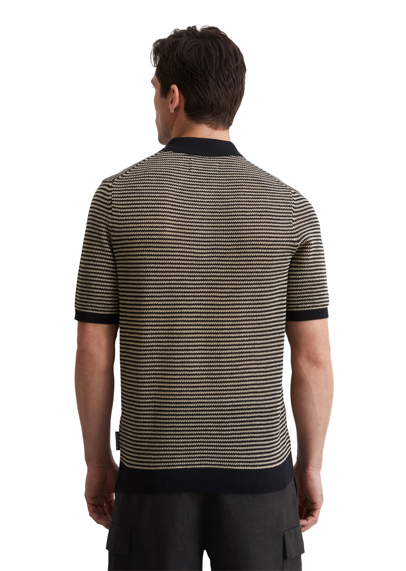 Thumbnail - Marc OPolo Rundhalspullover "aus Bio-Baumwoll-Leinen-Mix"