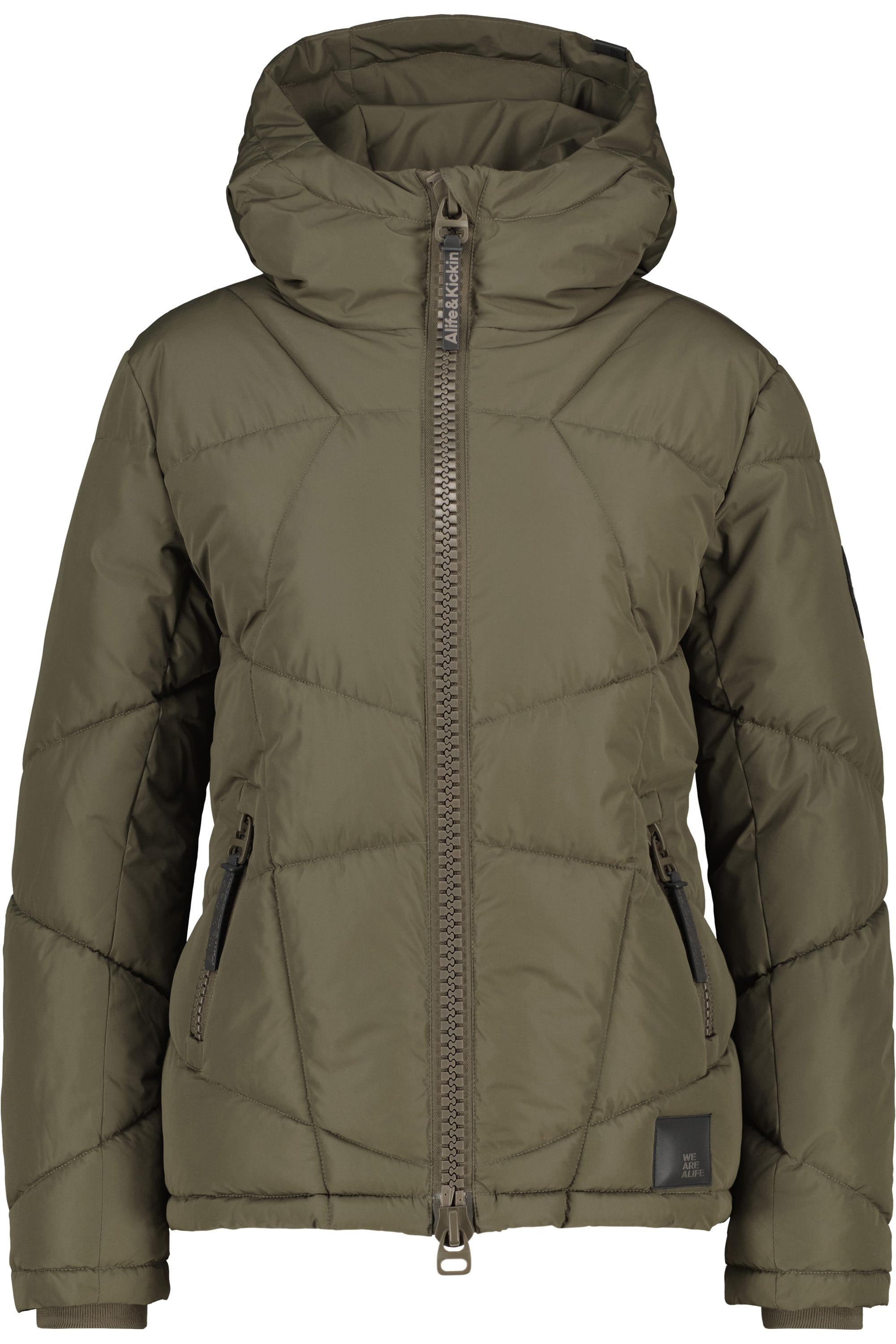 ALIFE & KICKIN Damen Winterjacke "Damen KasandraAK A Winterjacke, gefütterte Jacke", grau, Gr. M, 100% Polyester, Jacken, Kurze warme Jacke mit