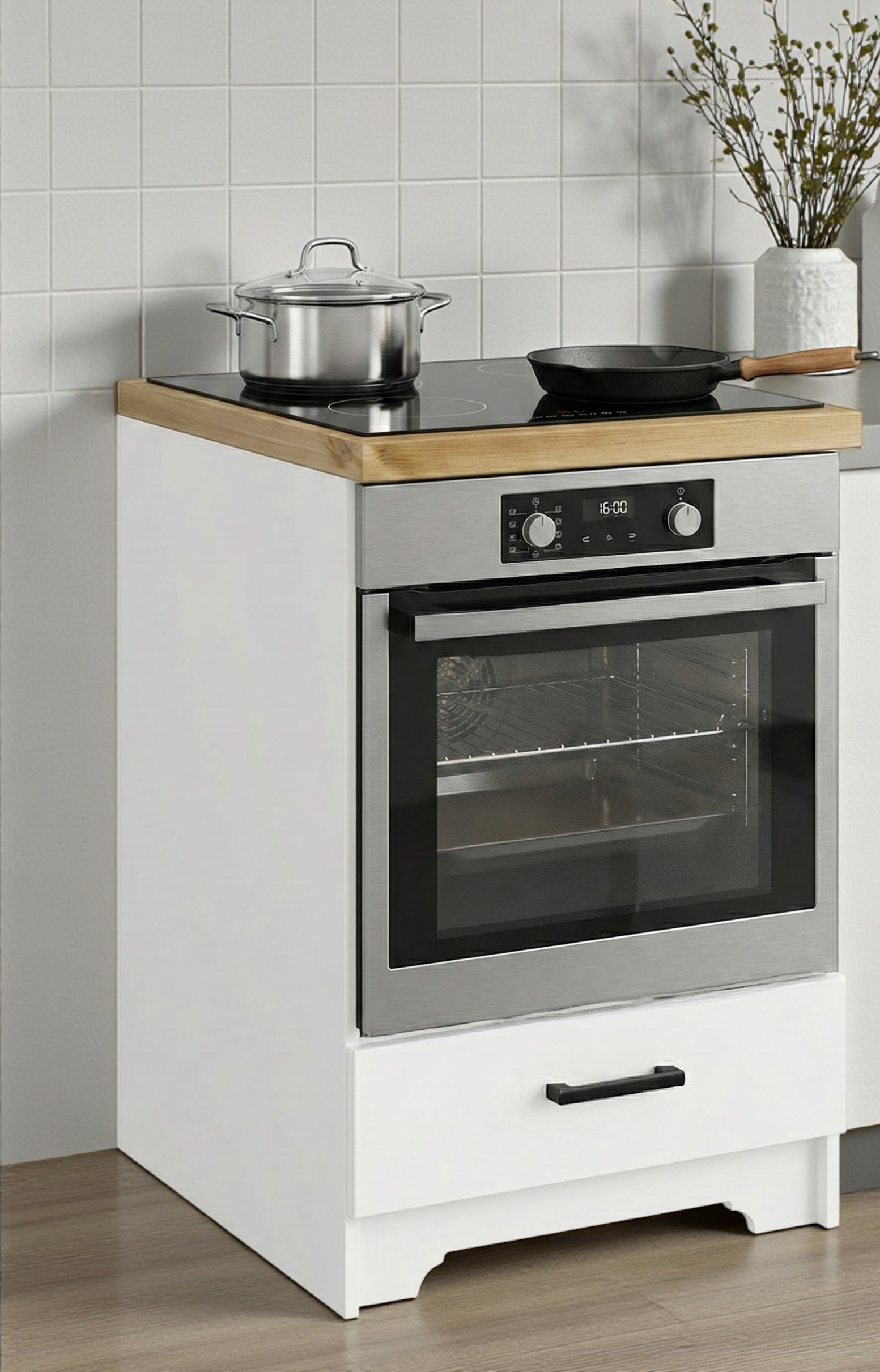 Home affaire Herdumbauschrank "Meliss" aus massiver Kiefer, Breite 60 cm, S günstig online kaufen