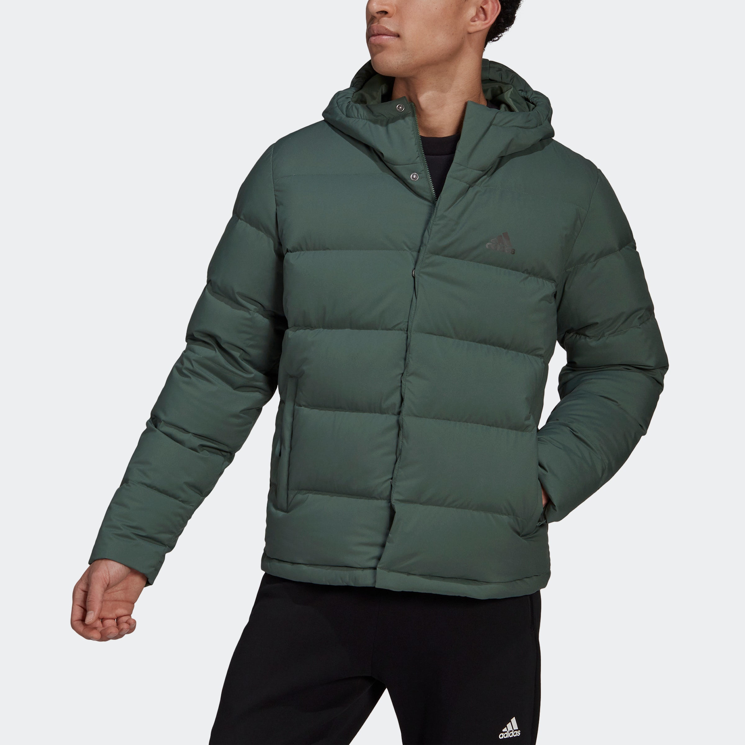 adidas Sportswear Outdoorjacke »HELIONIC HOODED DAUNENJACKE«, mit Kapuze