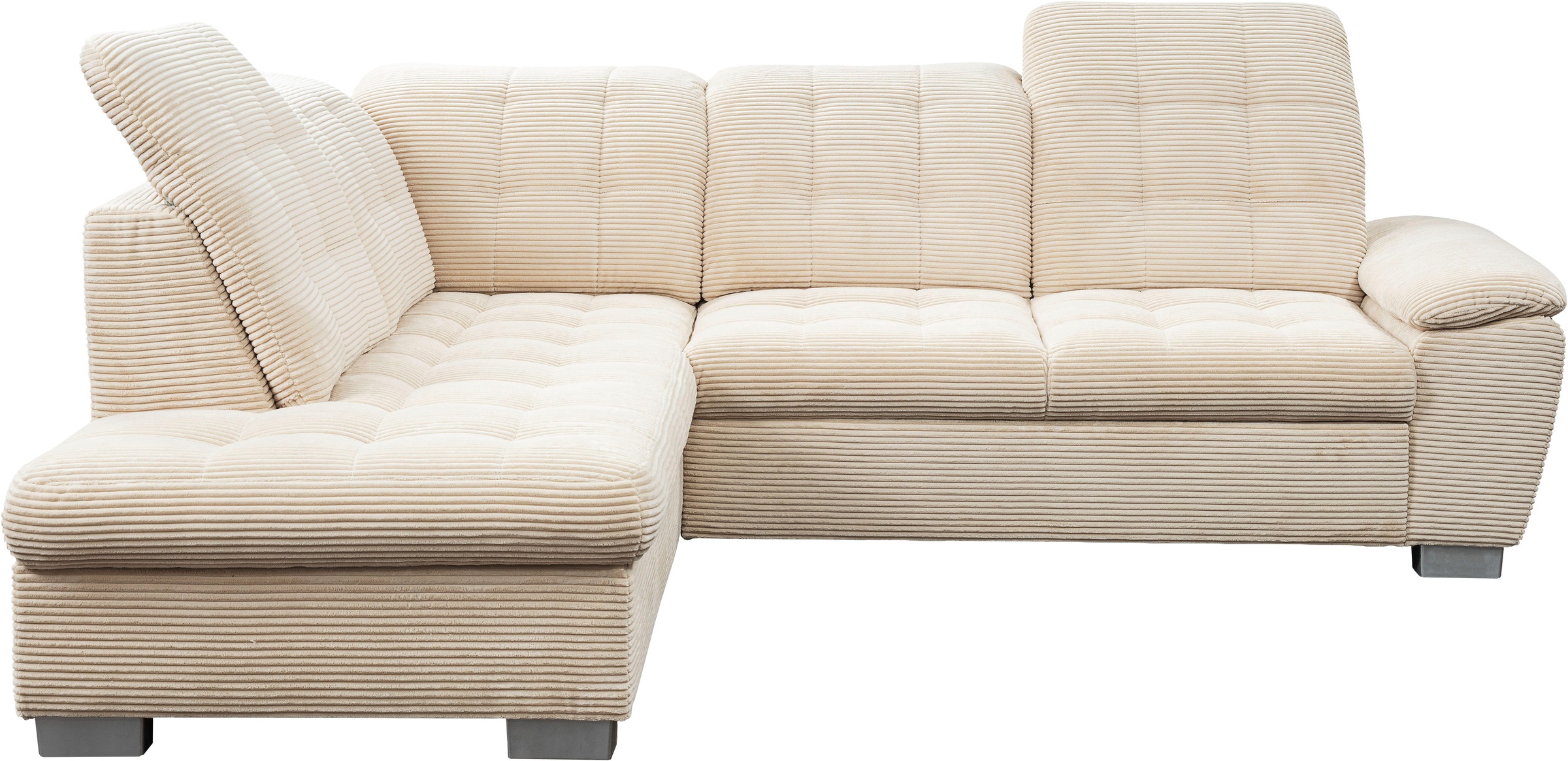 WERK2 Ecksofa "Bonny inkl. Kopfteilverstellung, Bettfunktion, Stauraum, Bre günstig online kaufen