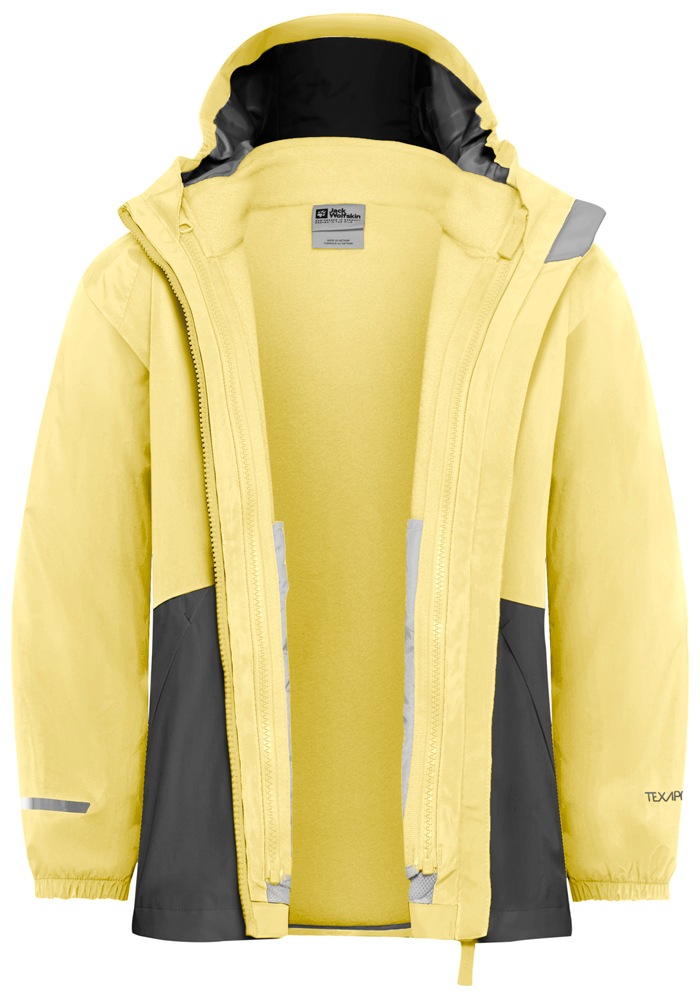 Jack Wolfskin 3-in-1-Funktionsjacke »ICELAND 3IN1 JACKET K«, mit Kapuze