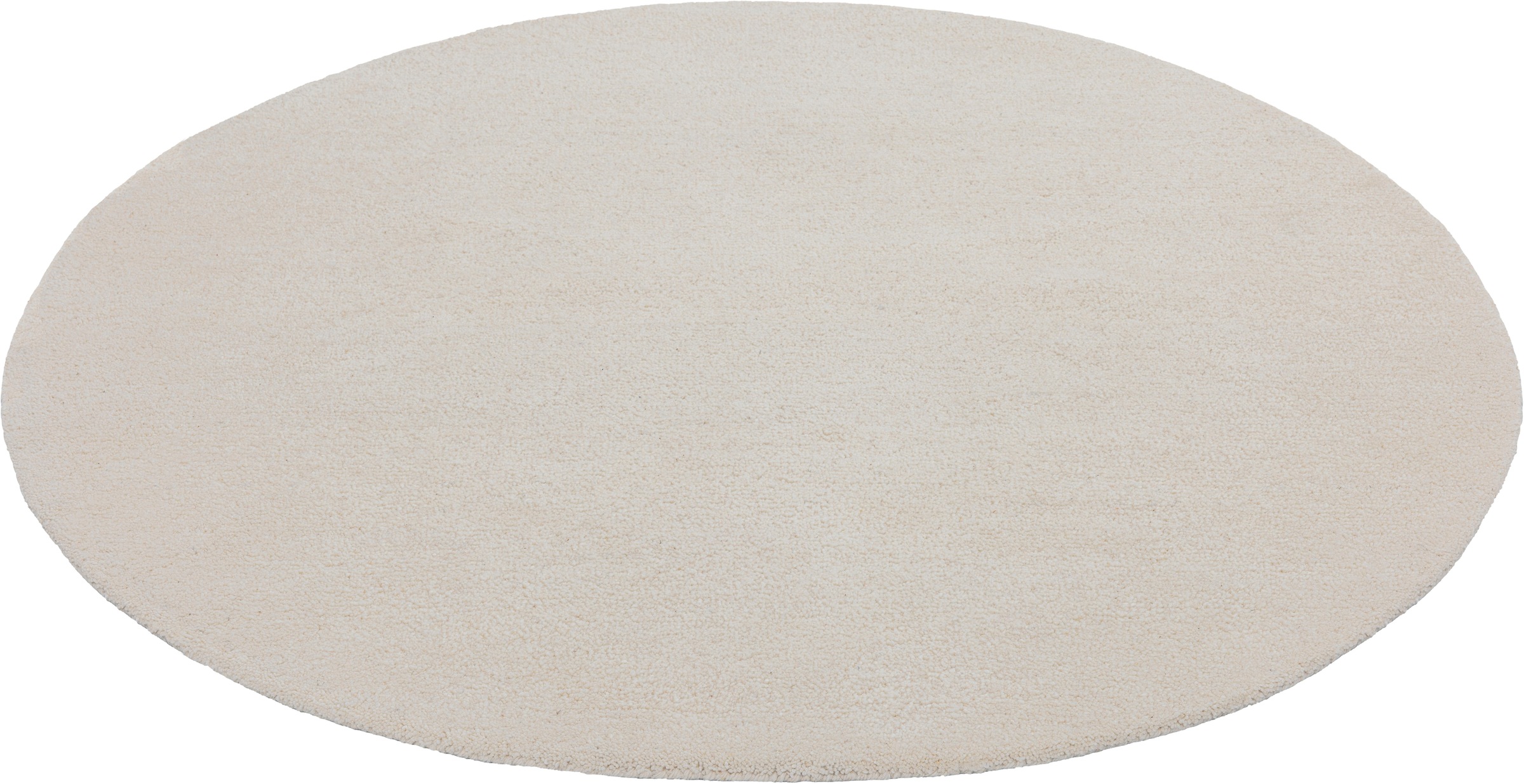 THEKO Wollteppich »Royal Berber Uni« rund 18 mm Höhe Berber Optik, reine Wolle, ideal im Wohnzimmer & Schlafzimmer