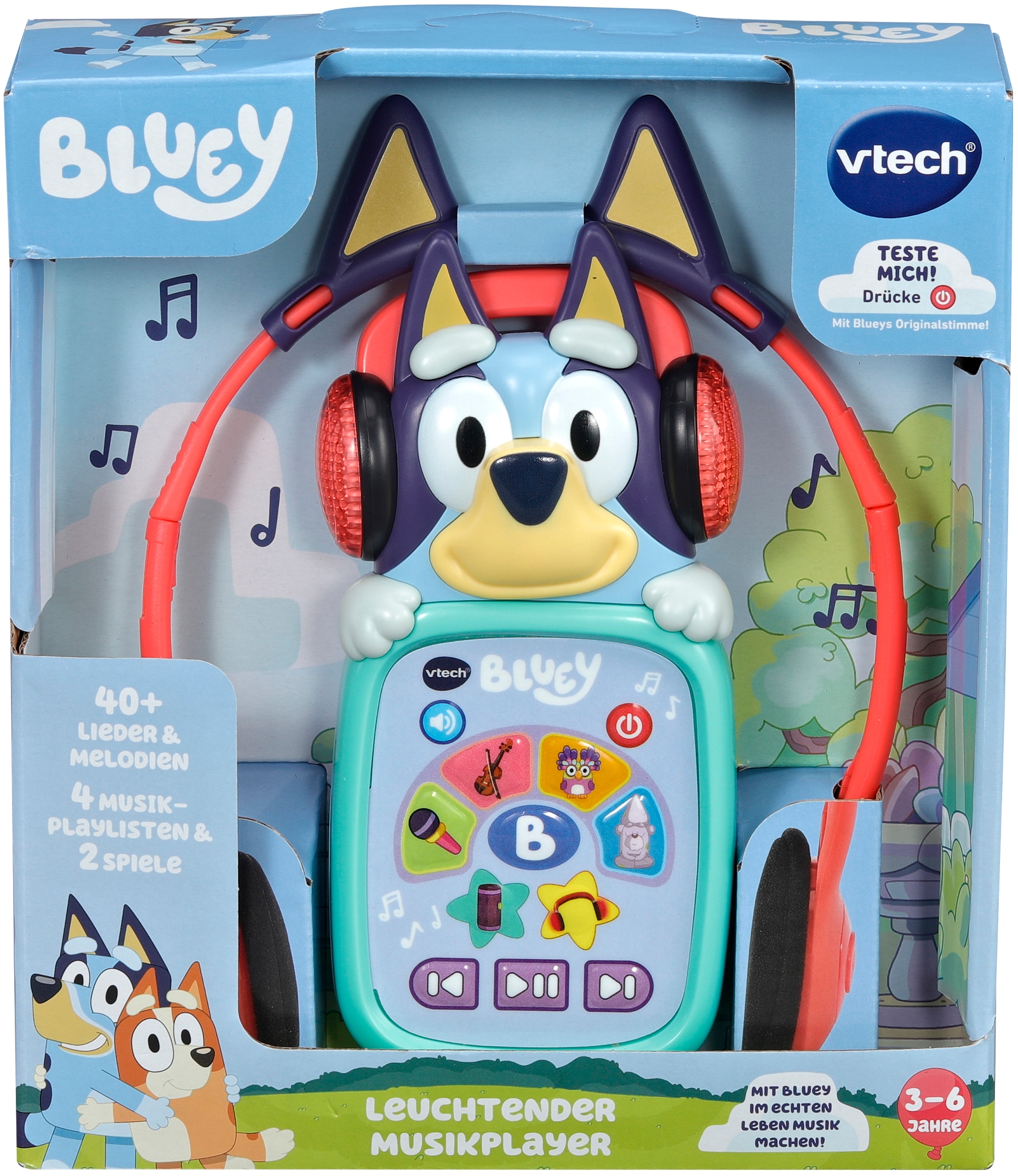 Vtech® Lernspielzeug »Bluey, Leuchtender Musikplayer« mit Licht und Sound