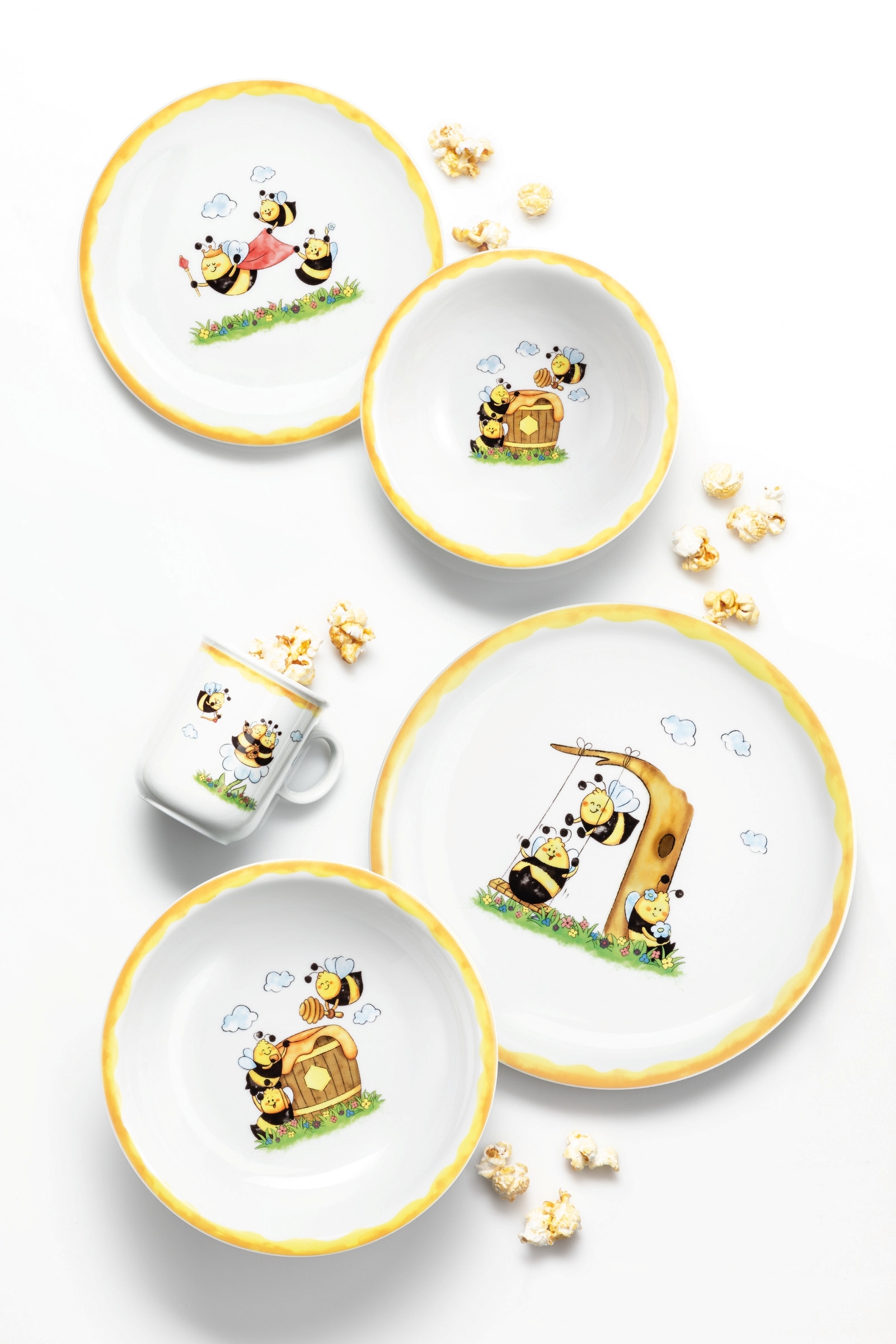 Seltmann Weiden Becher »Compact, Fleißige Bienen«, (1 tlg.), Becher mit Henkel 0,25 l