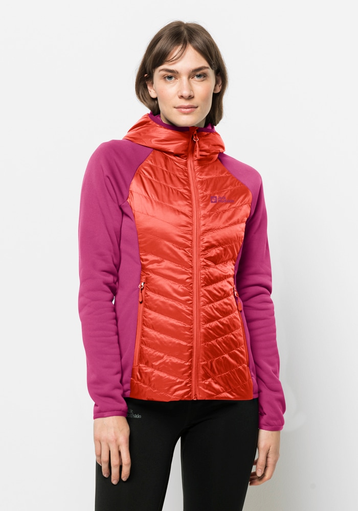 Jack Wolfskin Hybridjacke "ROUTEBURN PRO HYBRID W", mit Kapuze