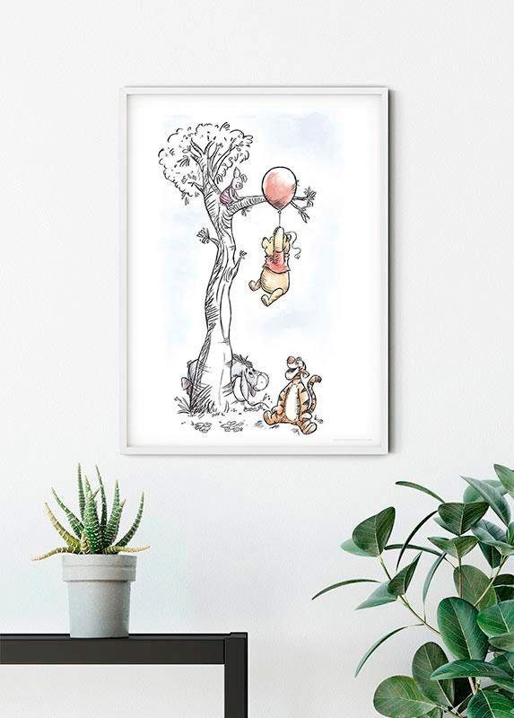 Komar Poster »Winnie Pooh Hang Disney, Schlafzimmer, St.), (1 Wohnzimmer Kinderzimmer, on«, | BAUR