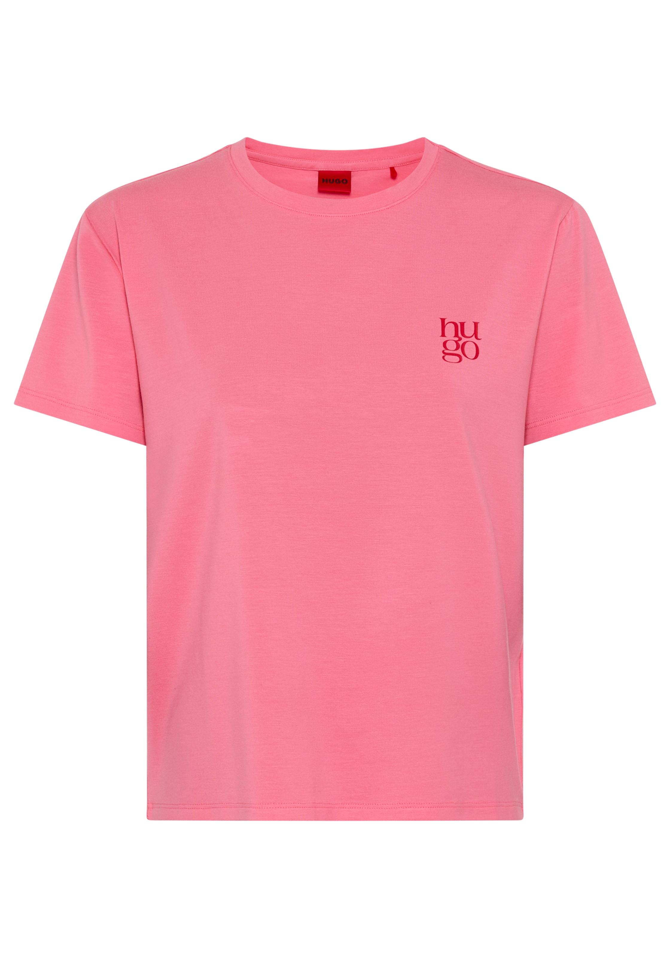 HUGO Underwear Pyjamaoberteil aus Stretch-Jersey mit Logo-Artwork, Rundhals günstig online kaufen