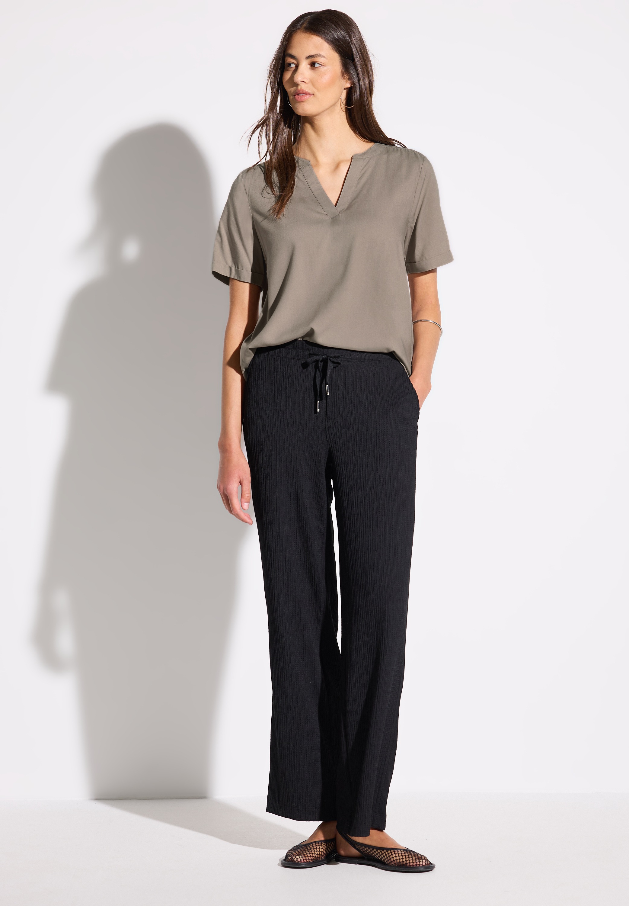 STREET ONE Hemdbluse, aus softer Viskose