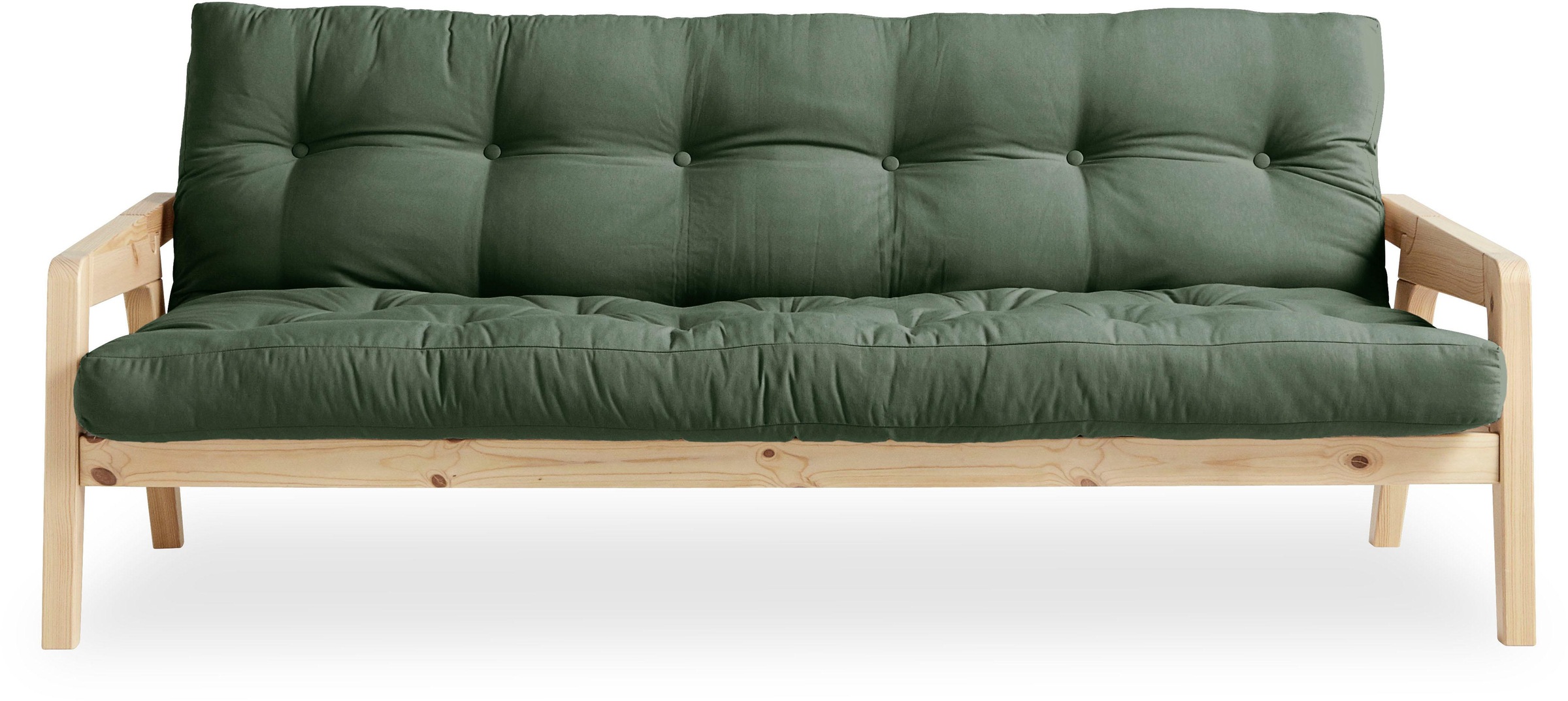 Karup Design Schlafsofa, Mit Holzstruktur, inkl. Futonmatratze, Liegefläche 130x190 cm