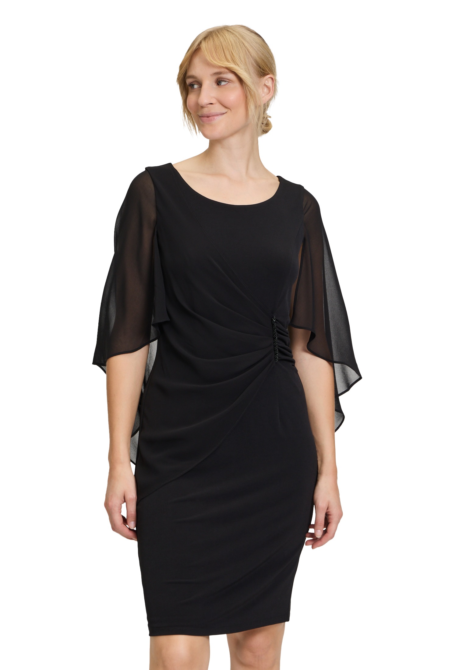 Vera Mont Cocktailkleid "Damen Cocktailkleid mit Raffung" Ohne Tasche Mater günstig online kaufen