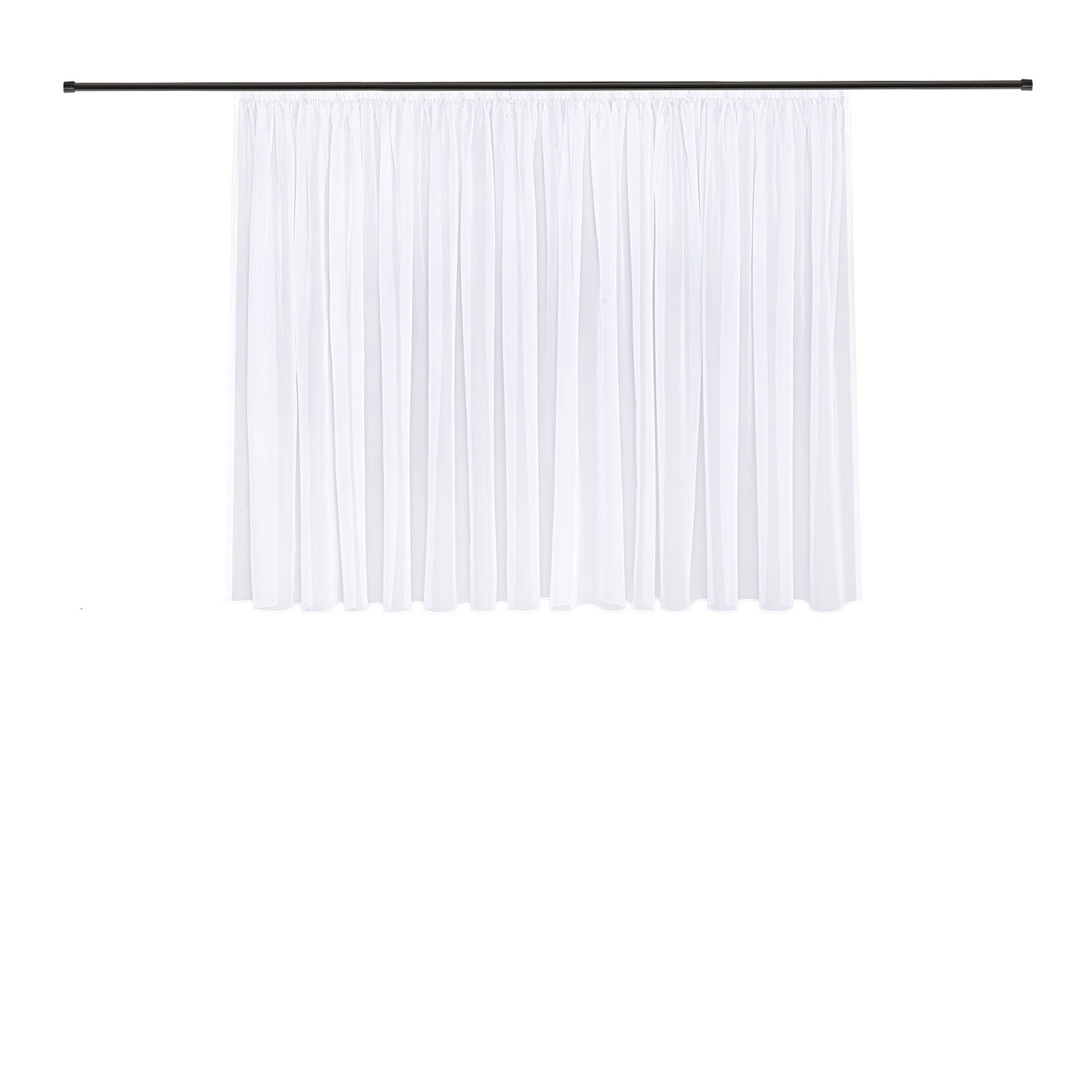 Gerster Gardine "Bianca" Kräuselband 1 Stk. tlg. Fertigstore Voile recyclet günstig online kaufen