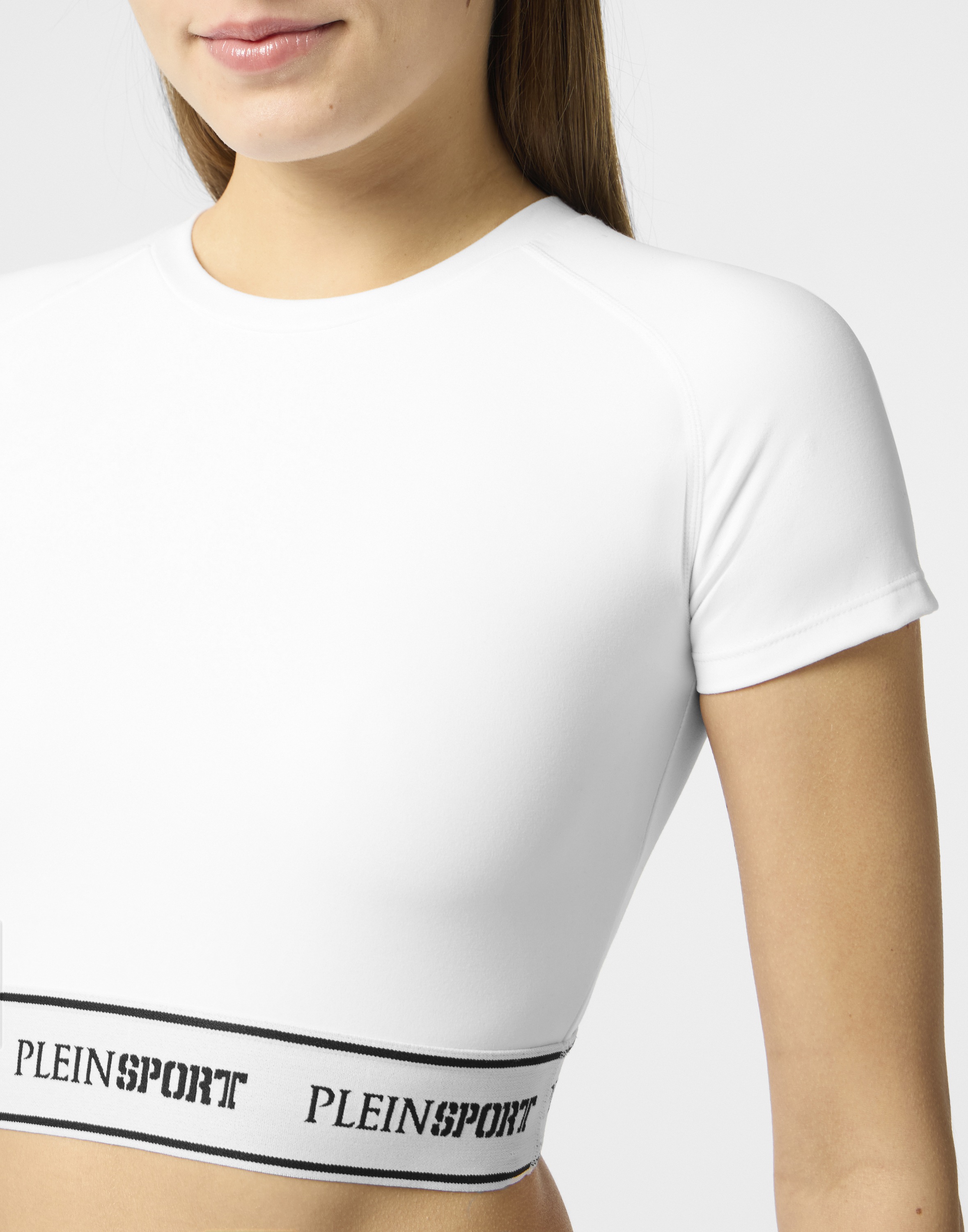 PLEIN SPORT T-Shirt »Fleece Cropped T-Shirt«