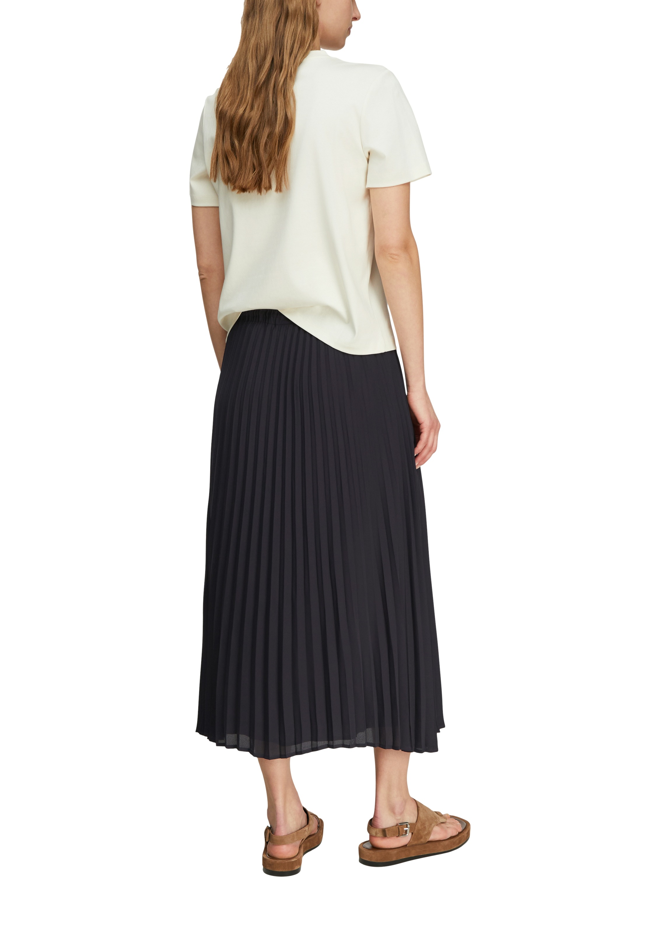 Comma Faltenrock mit Bindeband günstig online kaufen