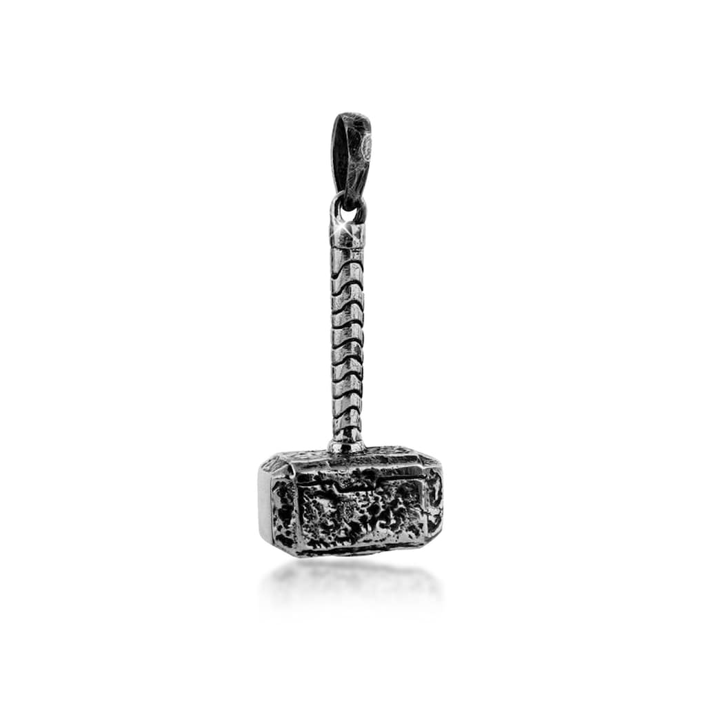 Kuzzoi Kettenanhänger »Herren Thors Hammer Cool 925 Silber«