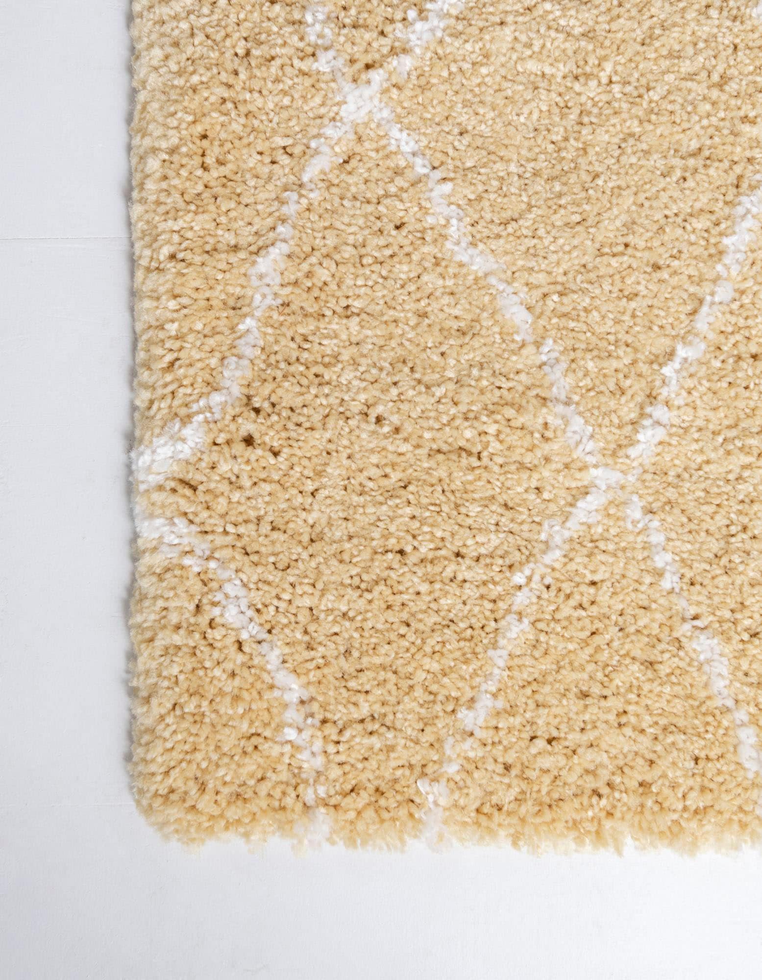 Myflair Möbel & Accessoires Hochflor-Teppich »Temara Shag Lagerräumung«, rechteckig, 51 mm Höhe, gewebt, Rauten Design, weich & kuschelig