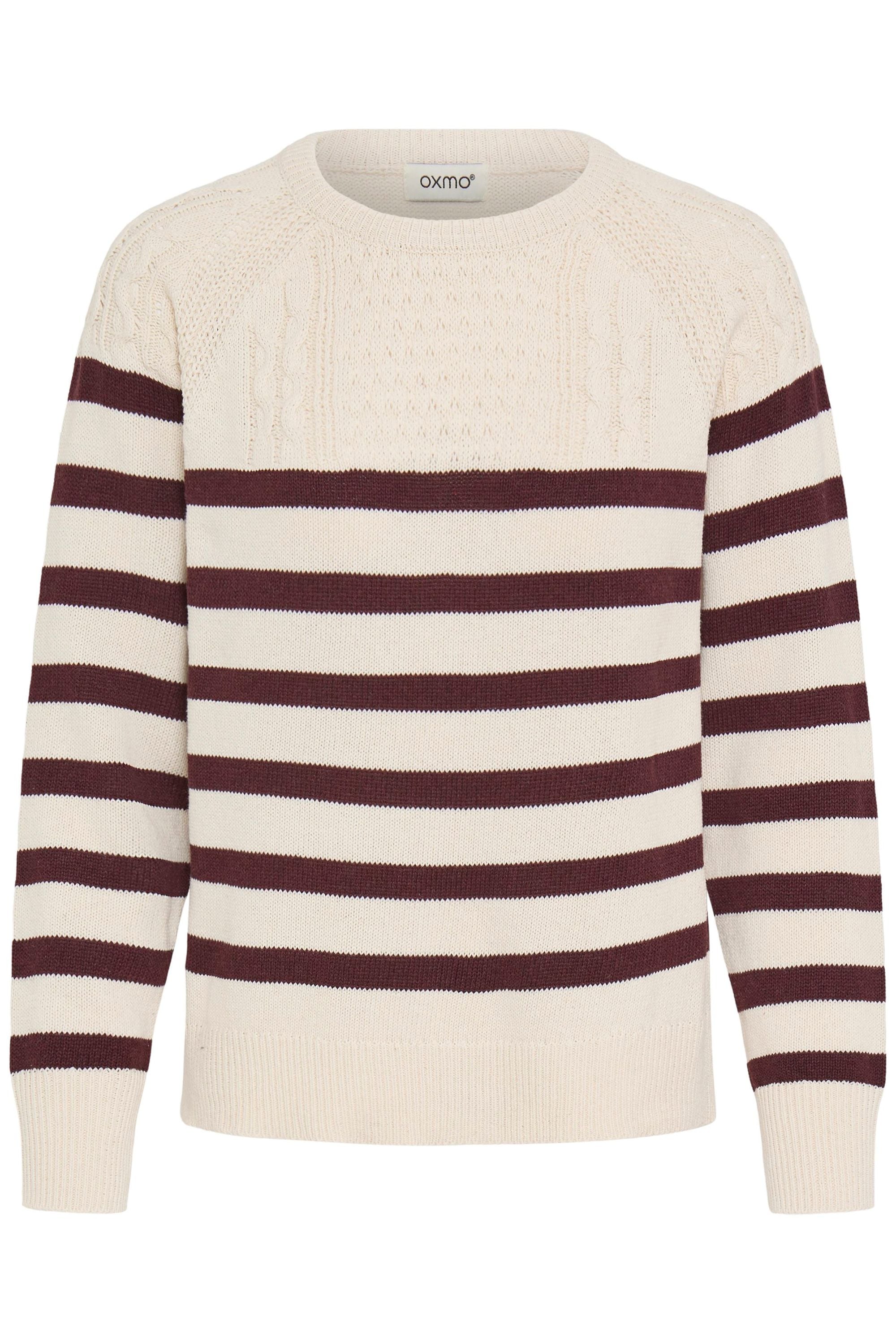 OXMO Strickfleece-Pullover "Strickpullover OXSanva"