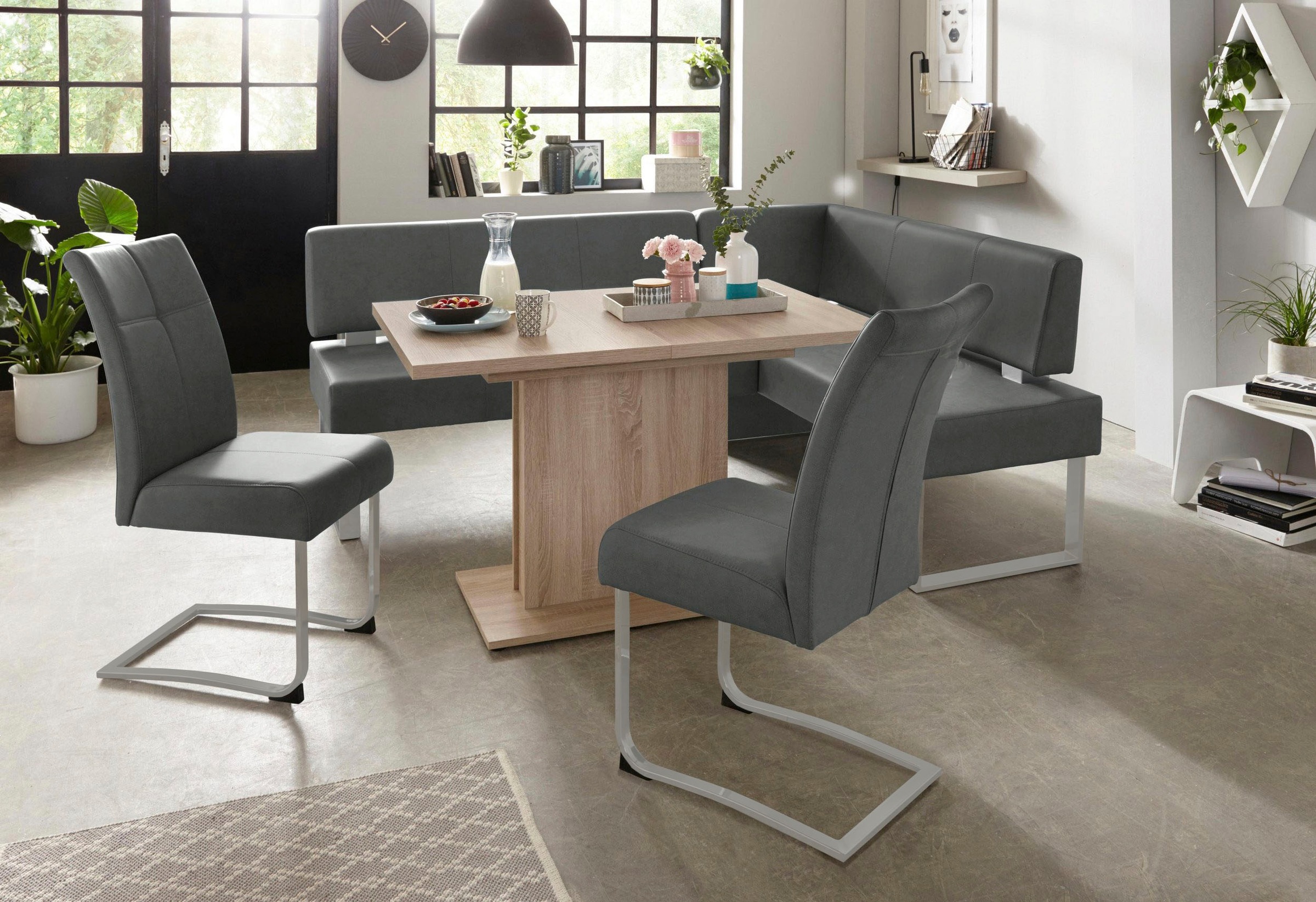 Home affaire Freischwinger »Rab«, (Set), 2 St., Kunstleder, Bezug in verschiedenen Qualitäten, maximale Belastbarkeit 120 kg