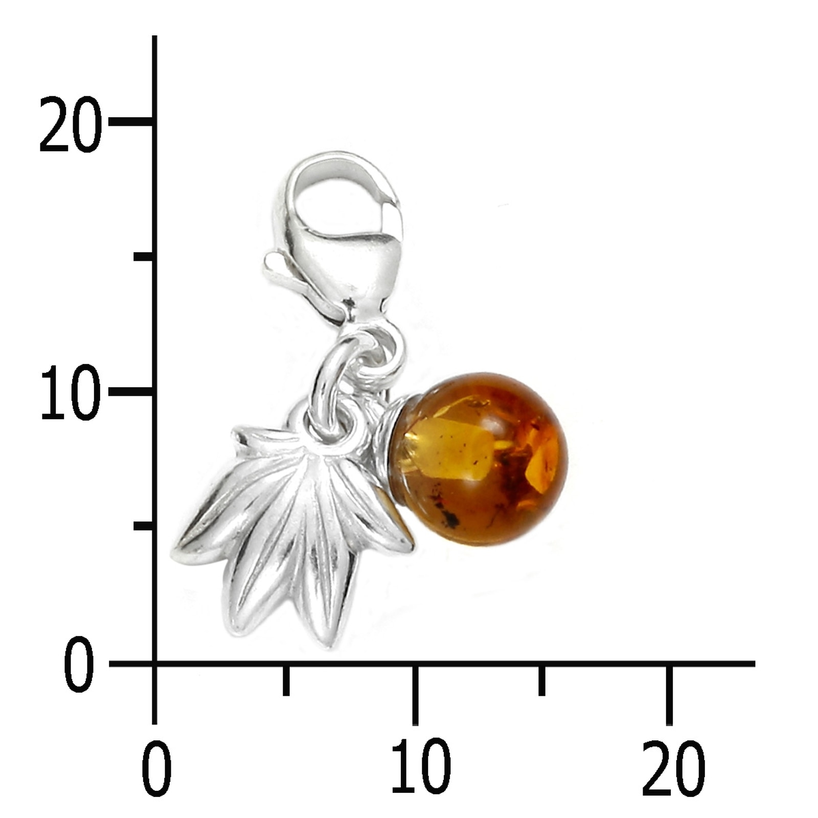 OSTSEE-SCHMUCK Kettenanhänger »Ostsee-Schmuck Charm-Einhänger Frucht Charm-Einhänger Frucht« 1 Stk. tlg.