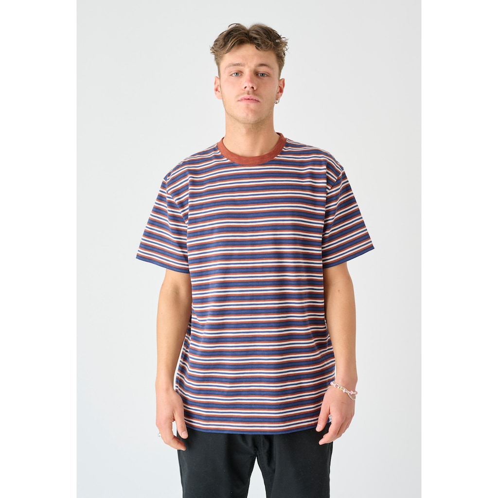 Cleptomanicx T-Shirt »Hugger Stripe« mit trendigem Streifenmuster