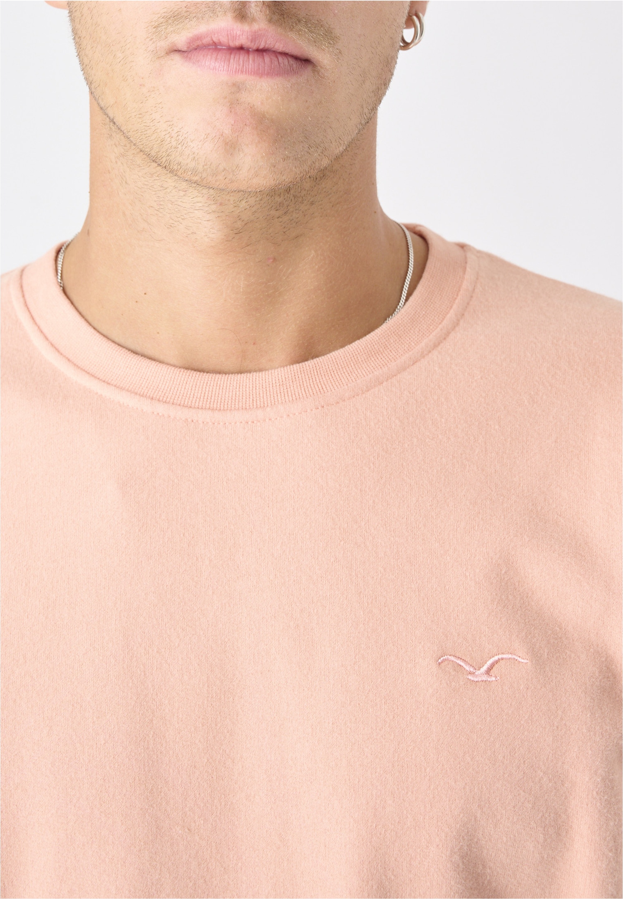 Cleptomanicx Sweatshirt »Ligull« mit kleiner Möwen-Stickerei