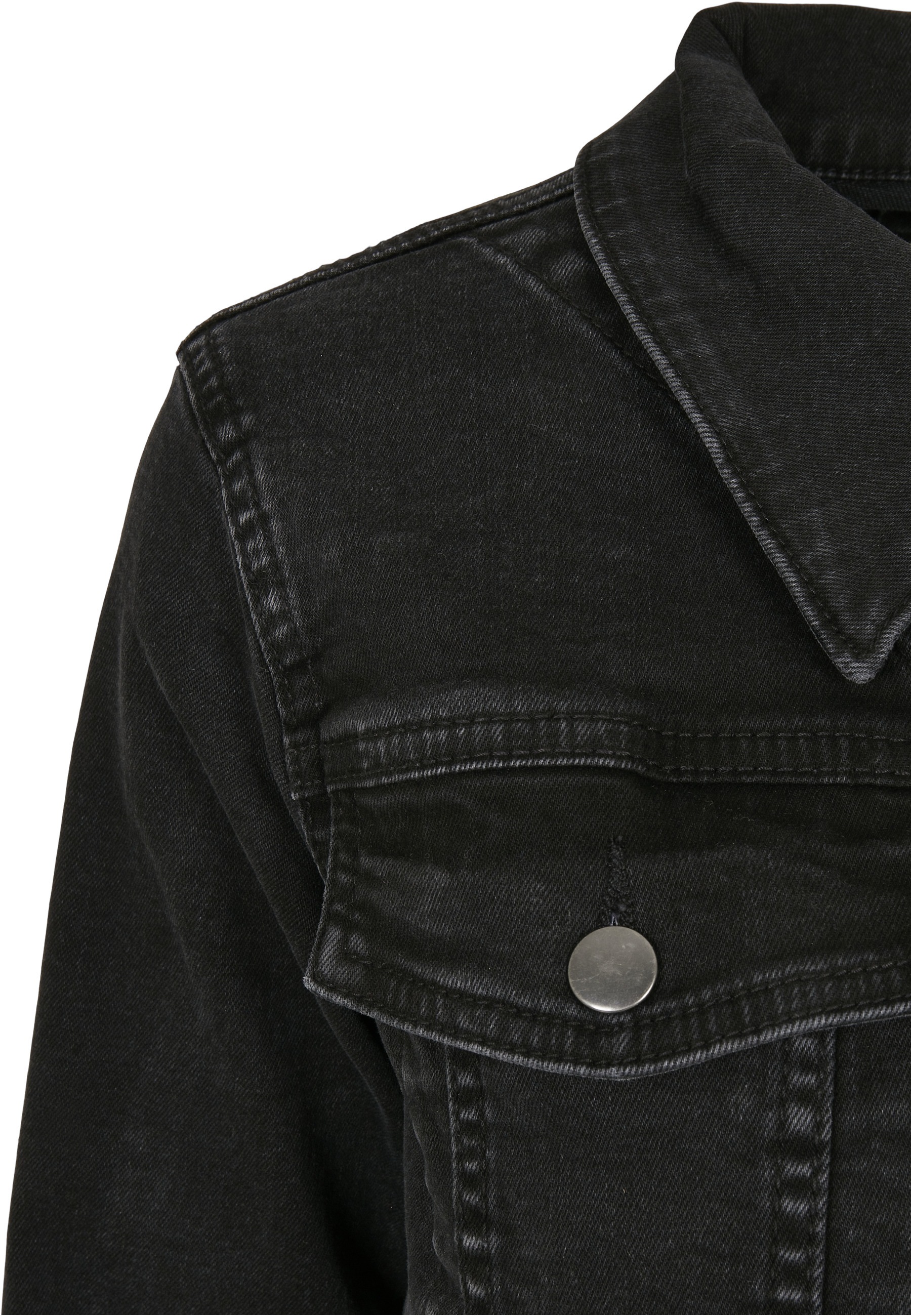 URBAN CLASSICS Jeansjacke »Urban Classics Damen Ladies Organic Denim Jacket« 1 Stk. tlg. ohne Kapuze