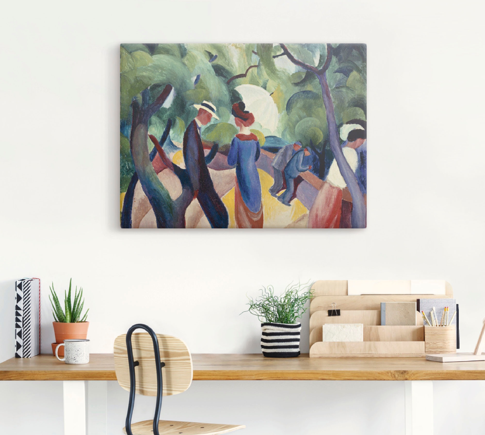 Artland Wandbild "Promenade. 1913" Gruppen & Familien 1 Stk. tlg. als Leinw günstig online kaufen