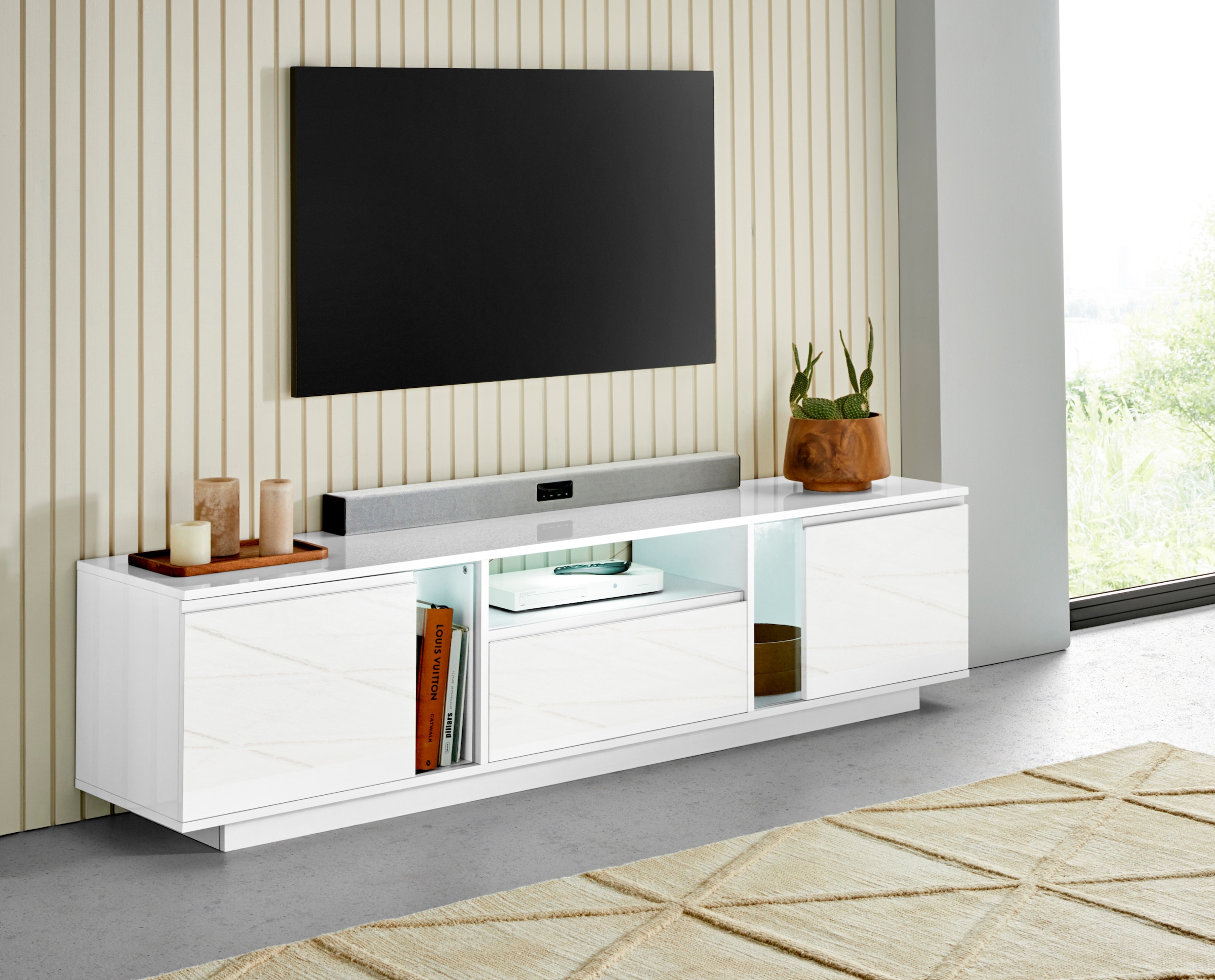 Home affaire Lowboard "ElegantTV-Board, TV-Schrank" Breite ca. 180 cm günstig online kaufen