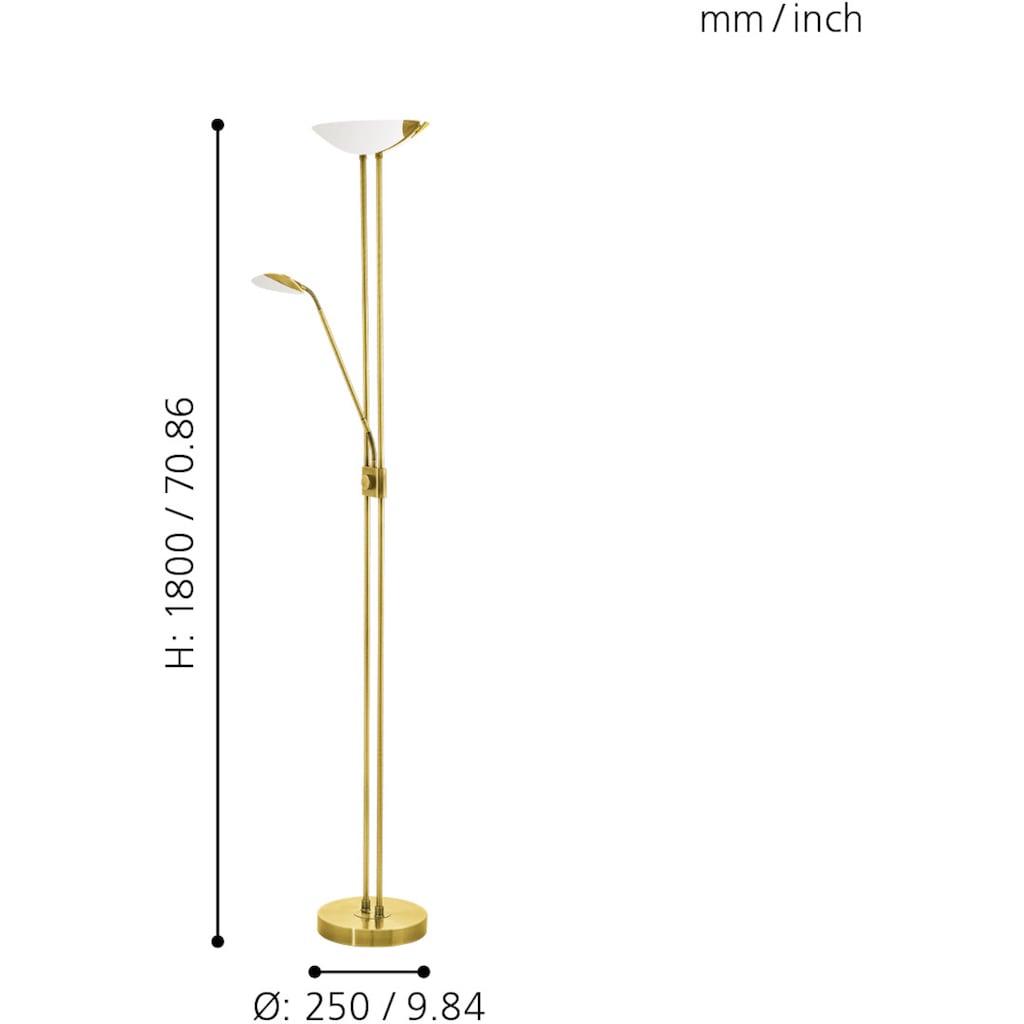 EGLO LED Stehlampe »BAYA LED«, 3 flammig-flammig