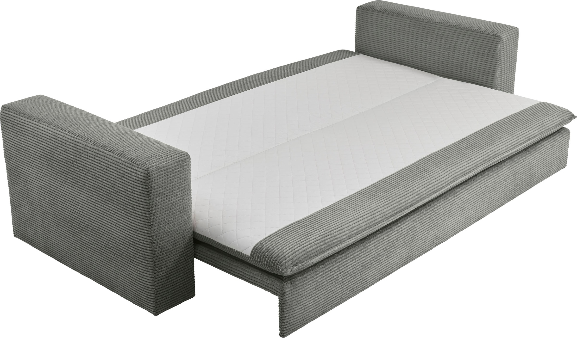 Places of Style Sitzgruppe »PIAGGE«, (2 tlg.), 3-Sitzer-Sofa mit Bettfunktion und Loveseat-Hocker im Set