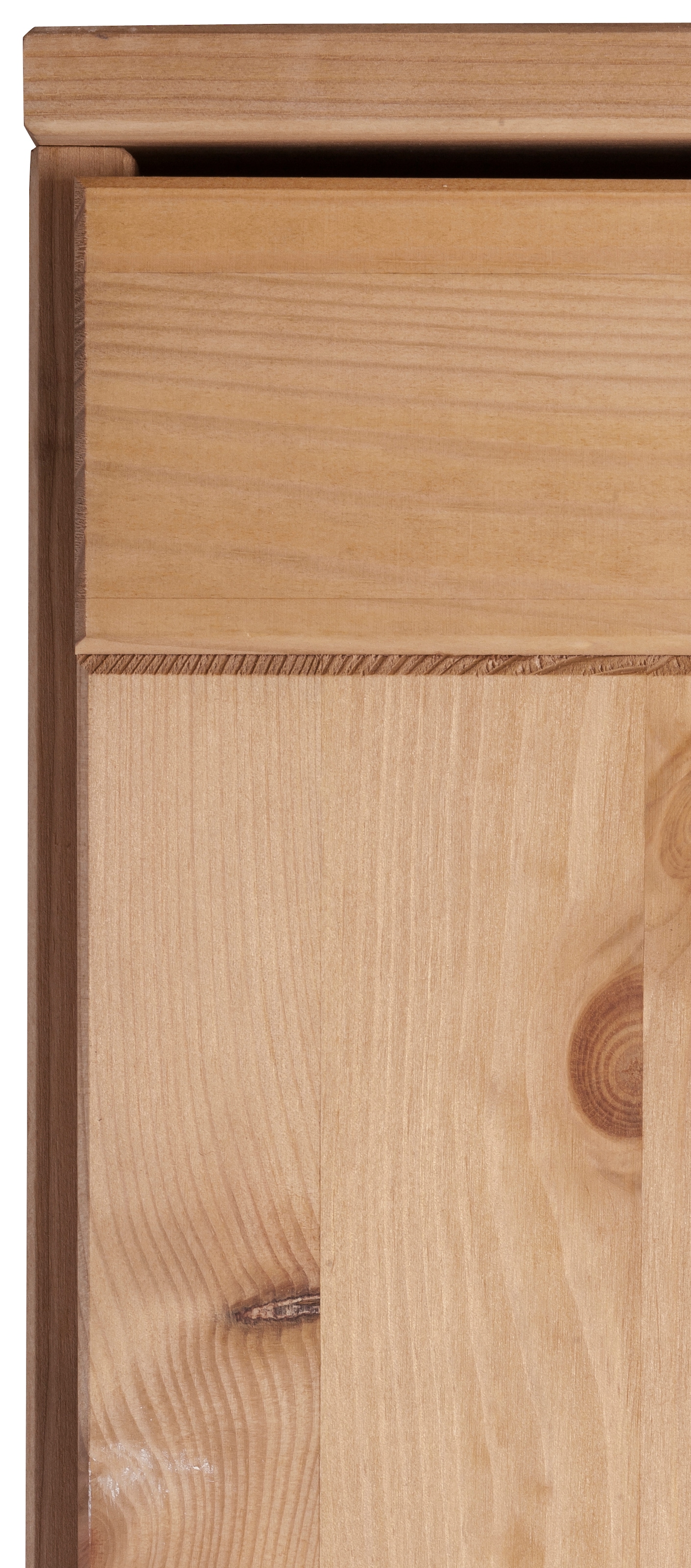 Home affaire Hochschrank »Oslo«, 50 cm breit, in 2 Tiefen, 2 Türen, 1 Schublade, aus massiver Kiefer