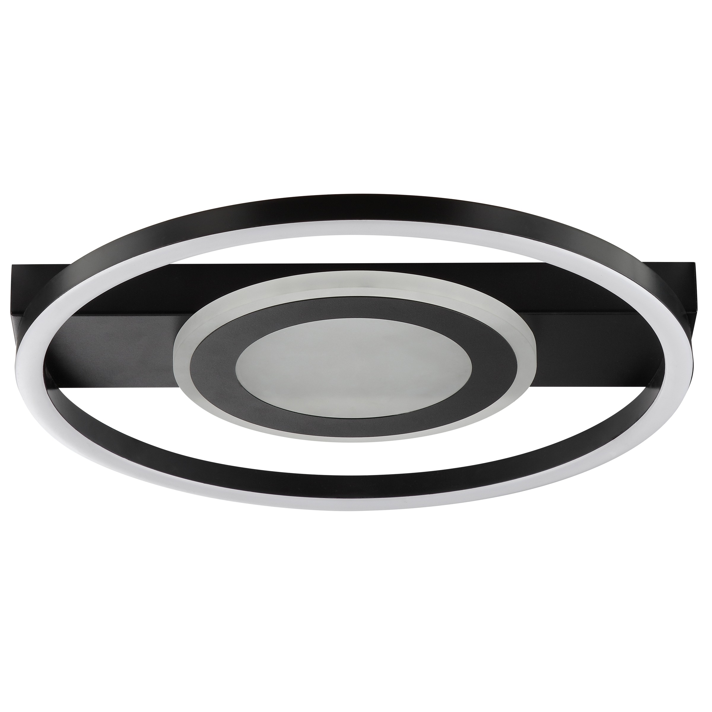 Brilliant LED Deckenleuchte »Maureen« LED-Modul 1 Stk. warmweiß - kaltweiß 37cm, 2300lm, 3000-6500K, dimmbar, CCT, RGB, schwarz