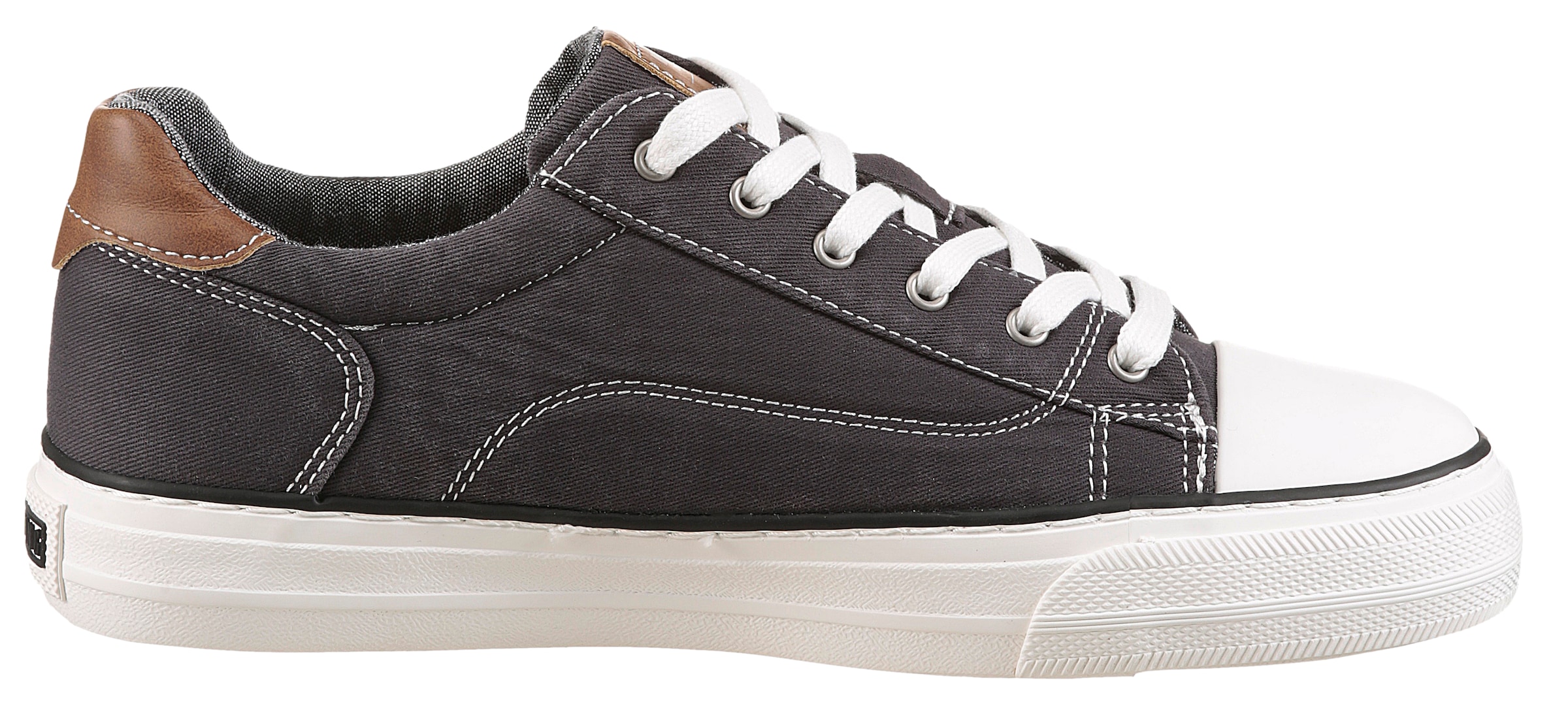 Mustang Shoes Sneaker, Freizeitschuh, Halbschuh, Schnürschuh, mit Gummikappe