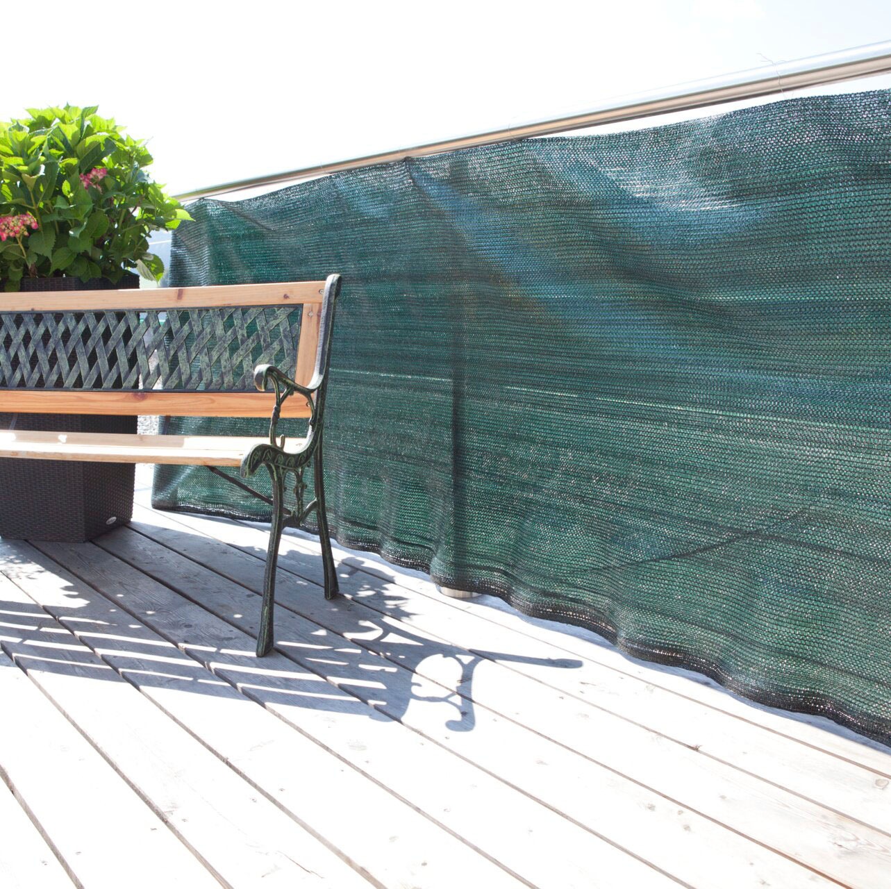 Windhager Sichtschutzzaunmatten idealer Schattenspender für Gewächshäuser, Kfz-Stellplätze, L: 5 m