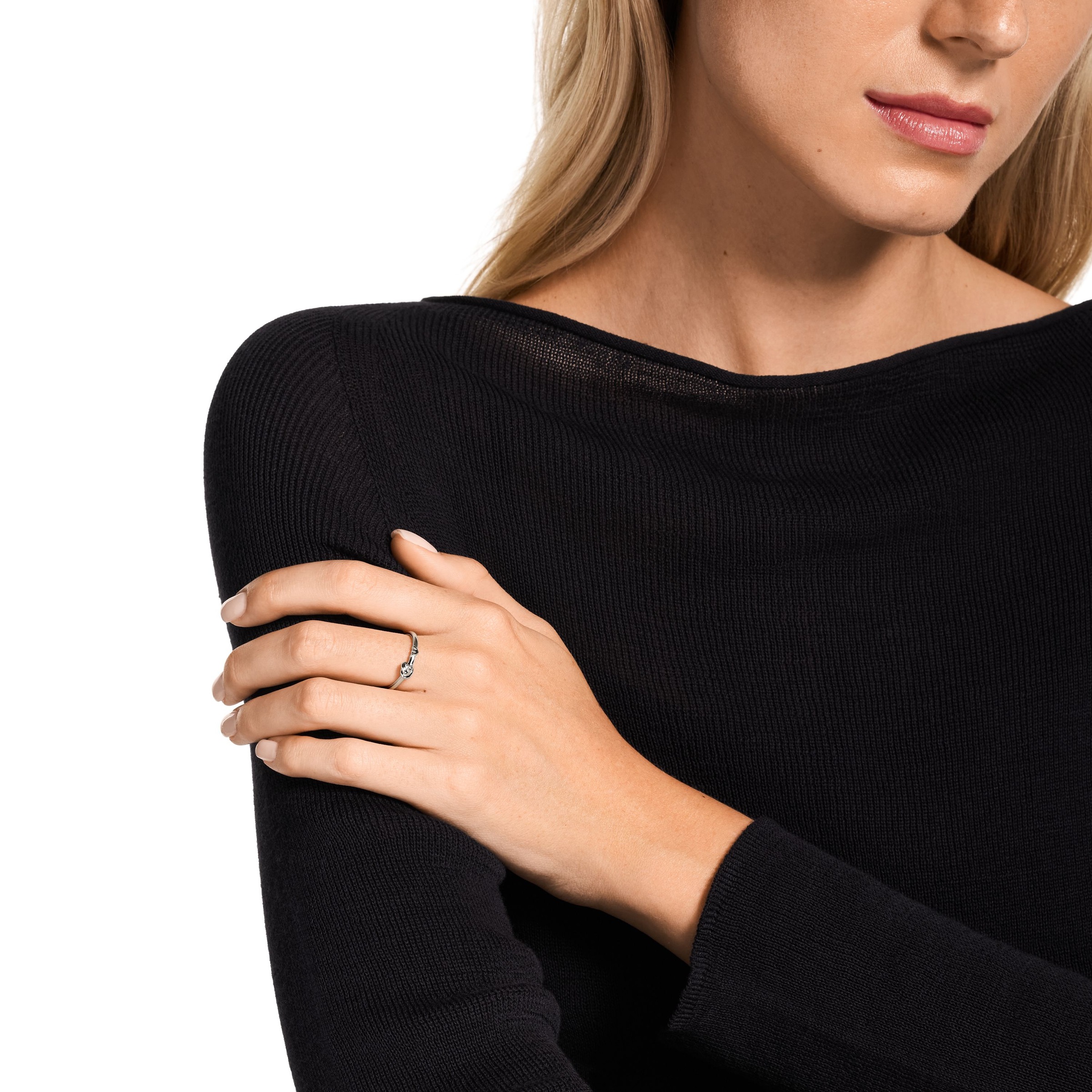 Emporio Armani Fingerring »Schmuck Geschenk Silber 925 Knoten-Optik«