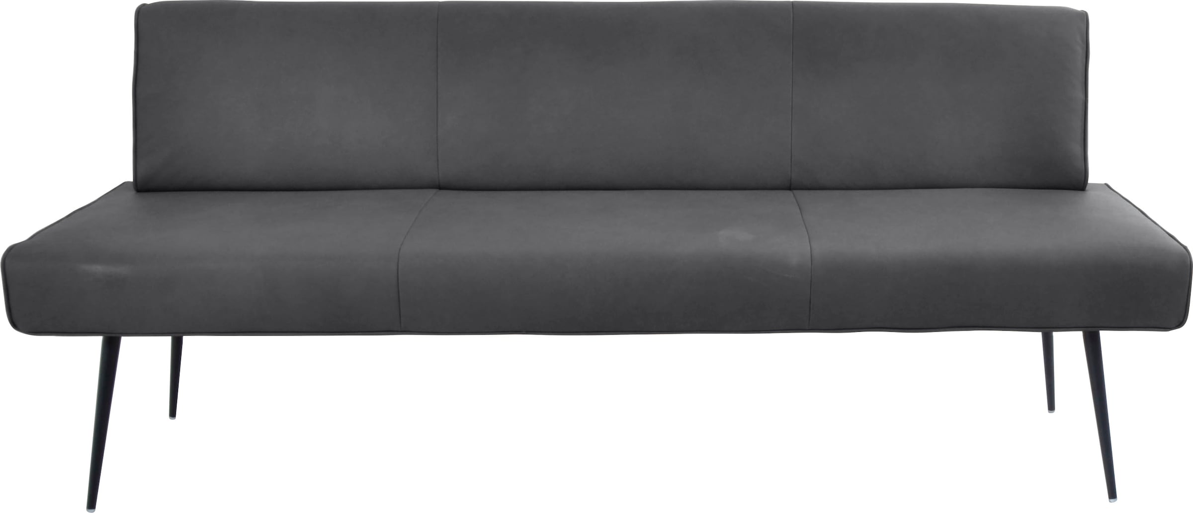 K+W Komfort & Wohnen "Giacomo I Polsterbank" Metallfüsse in schwarz, wahlweise in der Breite 200cm oder 177cm