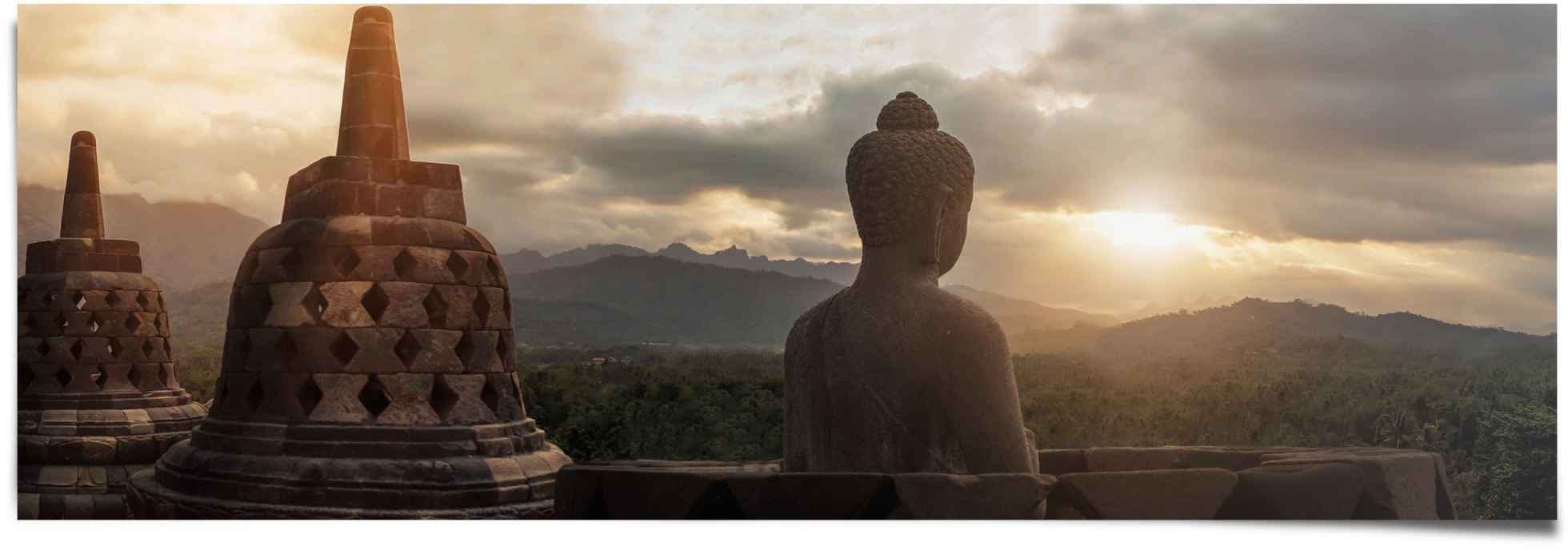 Reinders Poster "Buddha Tempel Borobudur" 1 Stk. tlg. günstig online kaufen
