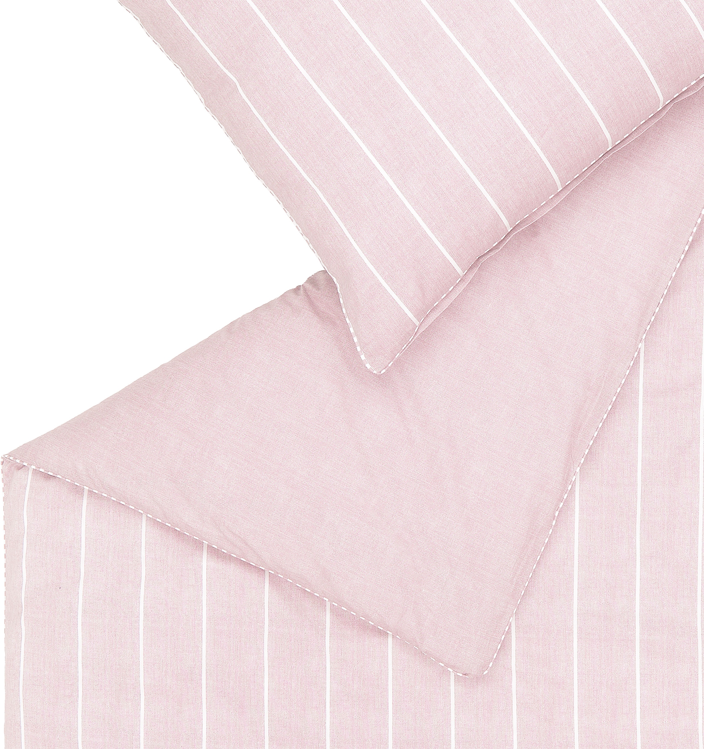 Esprit Bettwäsche »Harp Stripe«, (2 tlg.), in Renforce Qualität, 100% Baumwolle (BCI Better Cotton Initiative), Bett- und Kopfkissenbezug mit Reißverschluss, Winter- und Sommerbettwäsche